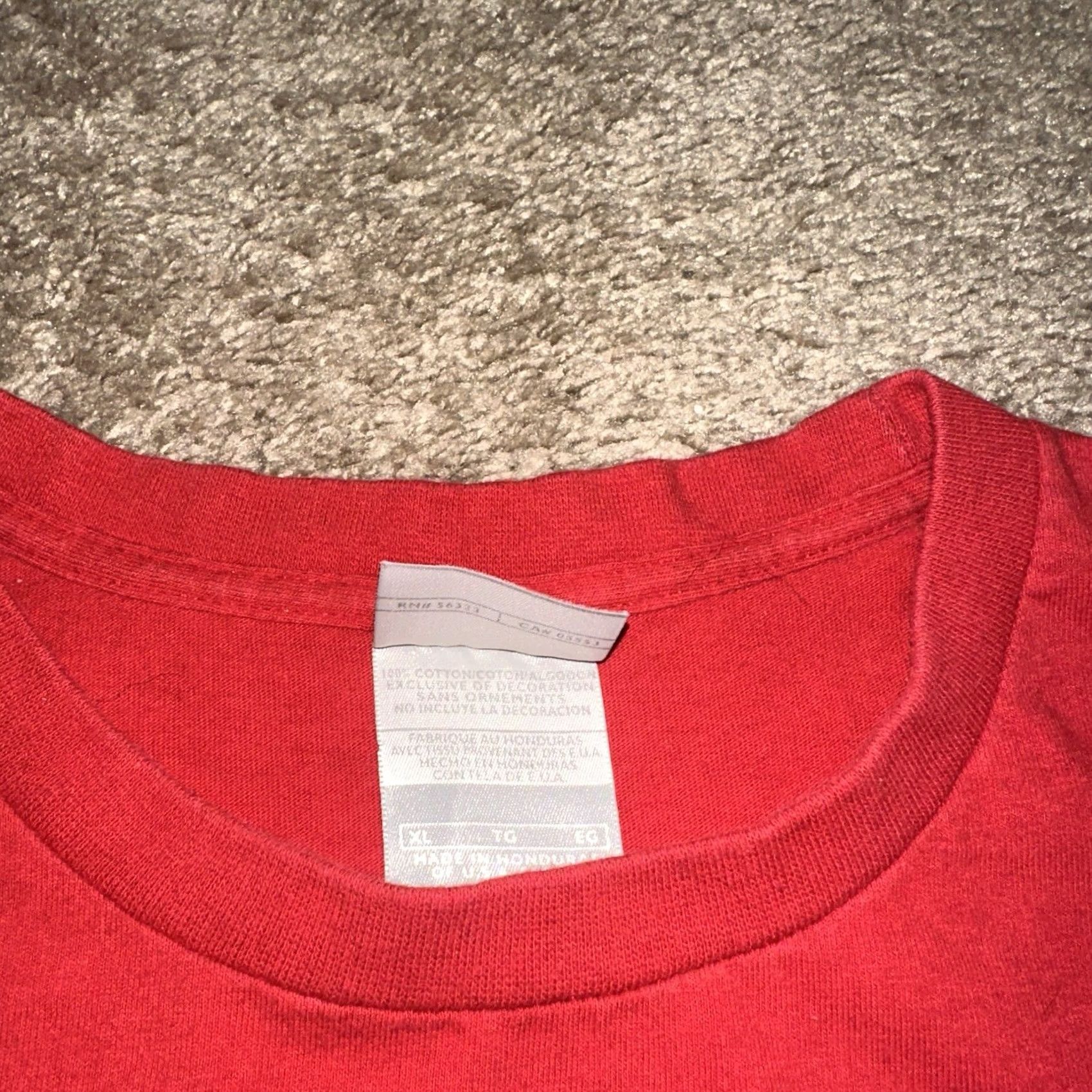 Nike VINTAGE Nike Shirt Mens XL Swoosh Cortez Grunge Graphic Print Red 90s Football T-Shirt Mens XL Bleed-free Logo All Seasons Easy Care Safe Ship Size US XL / EU 56 / 4 - 3 Thumbnail