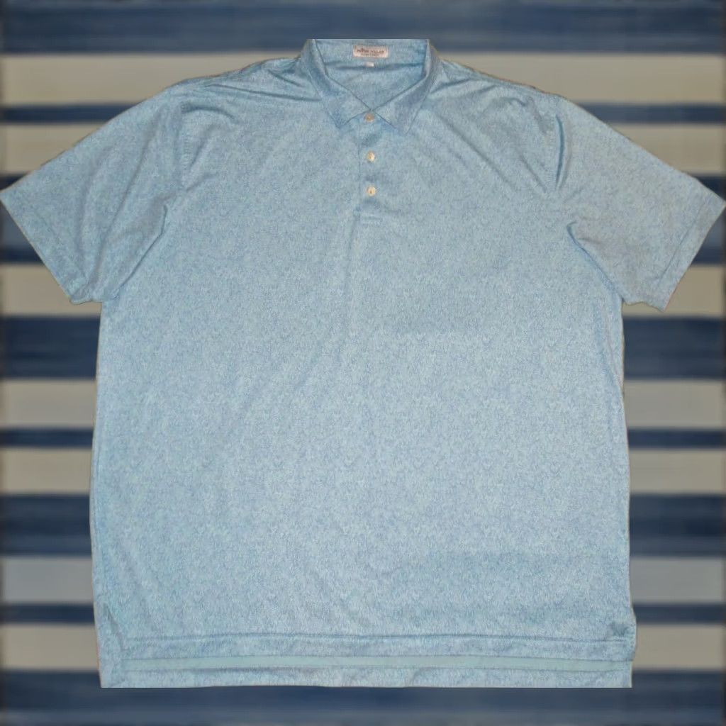Peter Millar PETER MILLAR Caddyshack Polo Shirt XXL Blue Short Sleeve Mens Size US XXL / EU 58 / 5 - 1 Thumbnail