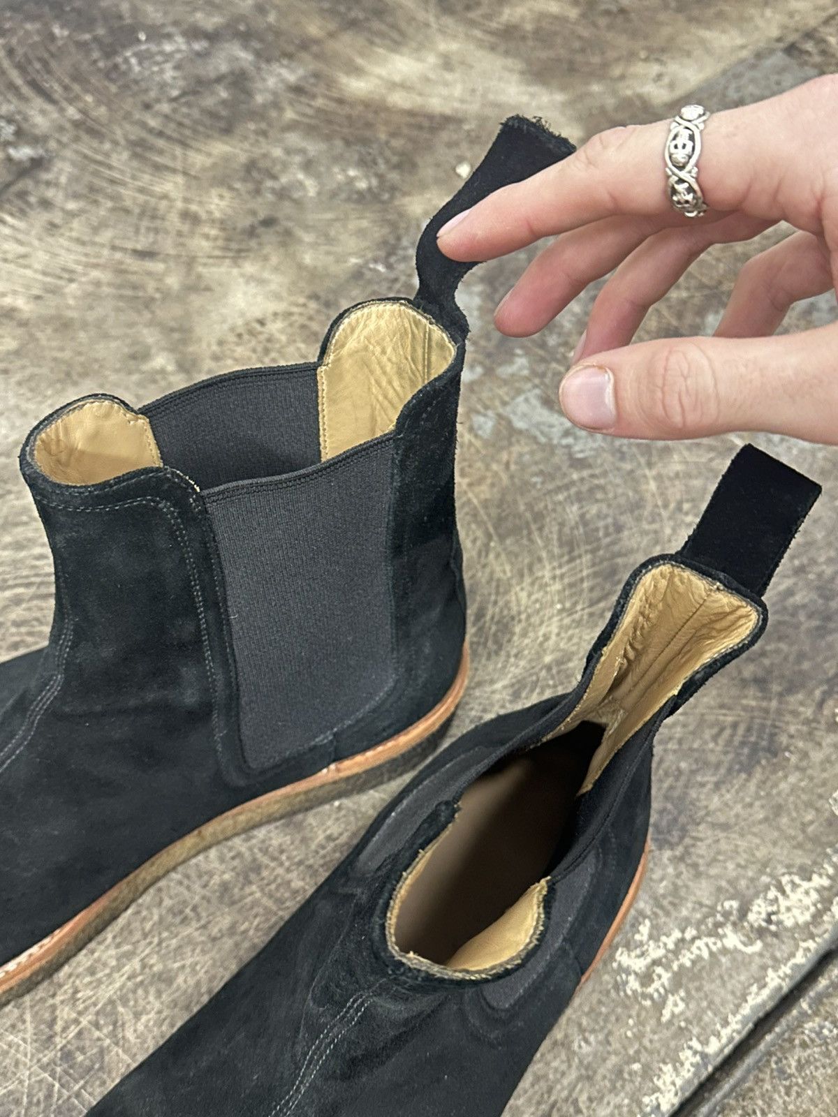 Represent Clo. Represent Suede Chelsea Boot in Black Size 10 Made in Italy Size US 10 / EU 43 - 7 Thumbnail