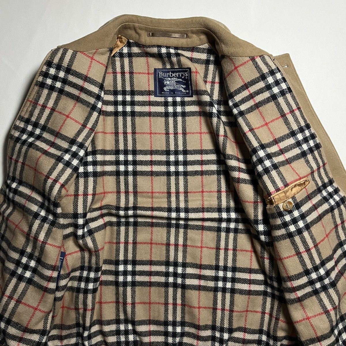 Burberry Vintage Burberrys Alpaca Wool Bomber Jacket Rare 90’s Size US M / EU 48-50 / 2 - 2 Thumbnail