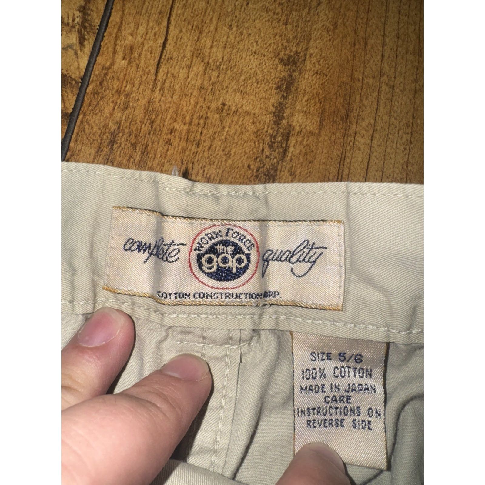 Gap Gap Workforce Pants Women's 6 Regular Tan Cotton Made in Japan Size 28" / US 6 / IT 42 - 3 Thumbnail