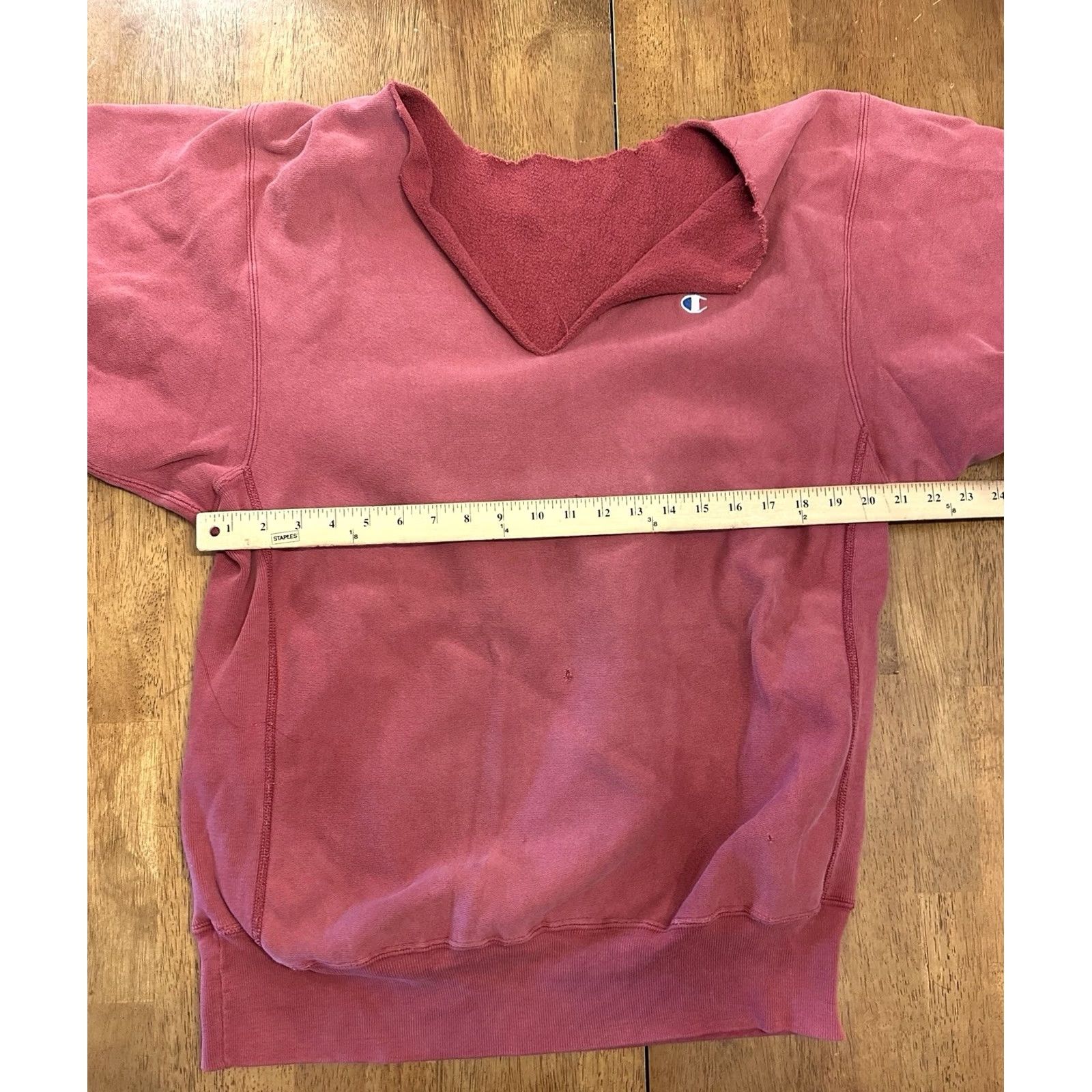 Champion VINTAGE Champion Reverse Weave Sweatshirt Red 90s Large Pullover Reversible Men L Size US L / EU 52-54 / 3 - 6 Thumbnail