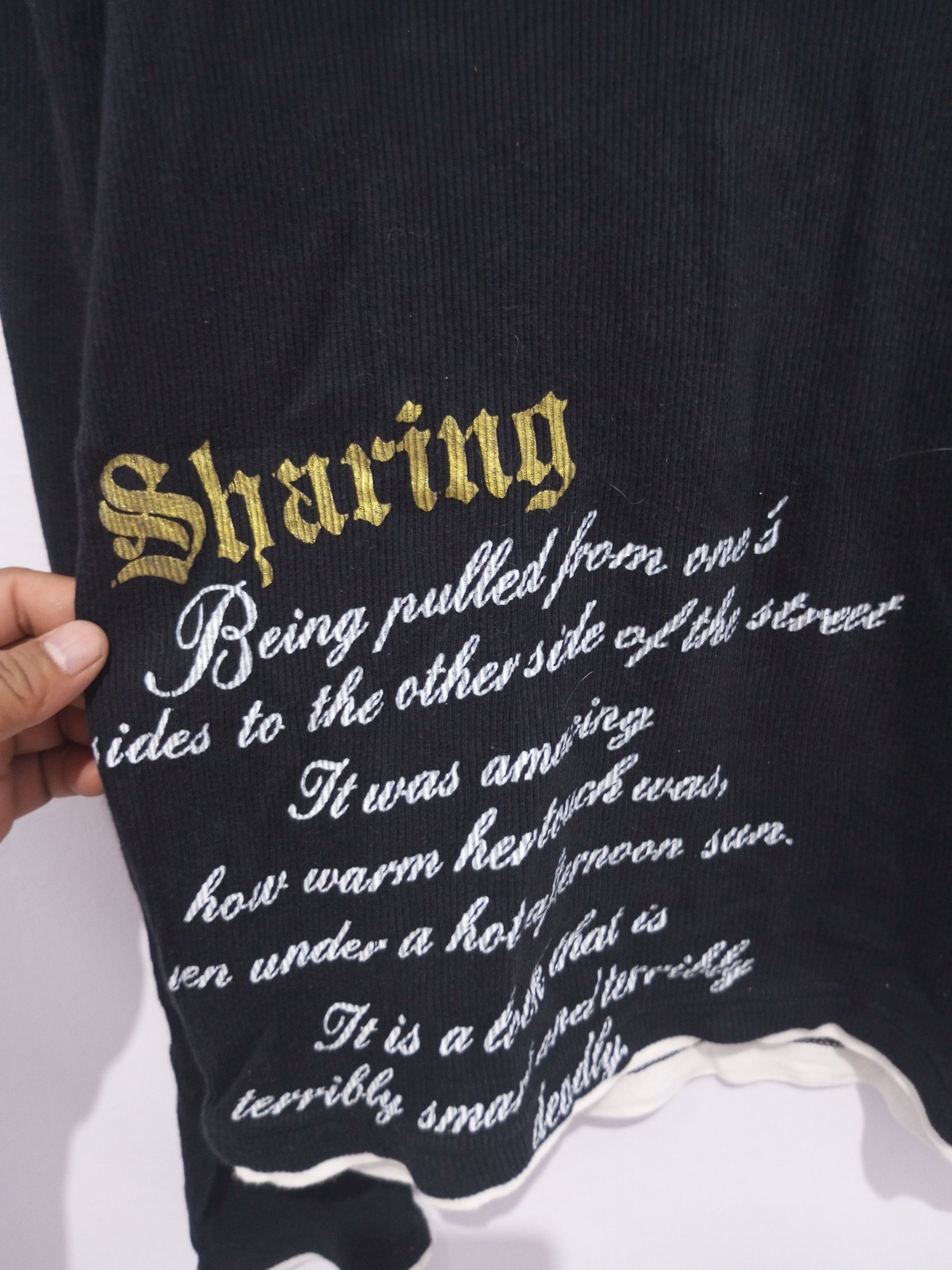 If Six Was Nine × Japanese Brand × Le Grande Bleu (L.G.B.) Japan sensory division poem double layer tribal Long sleeve Size US M / EU 48-50 / 2 - 4 Thumbnail