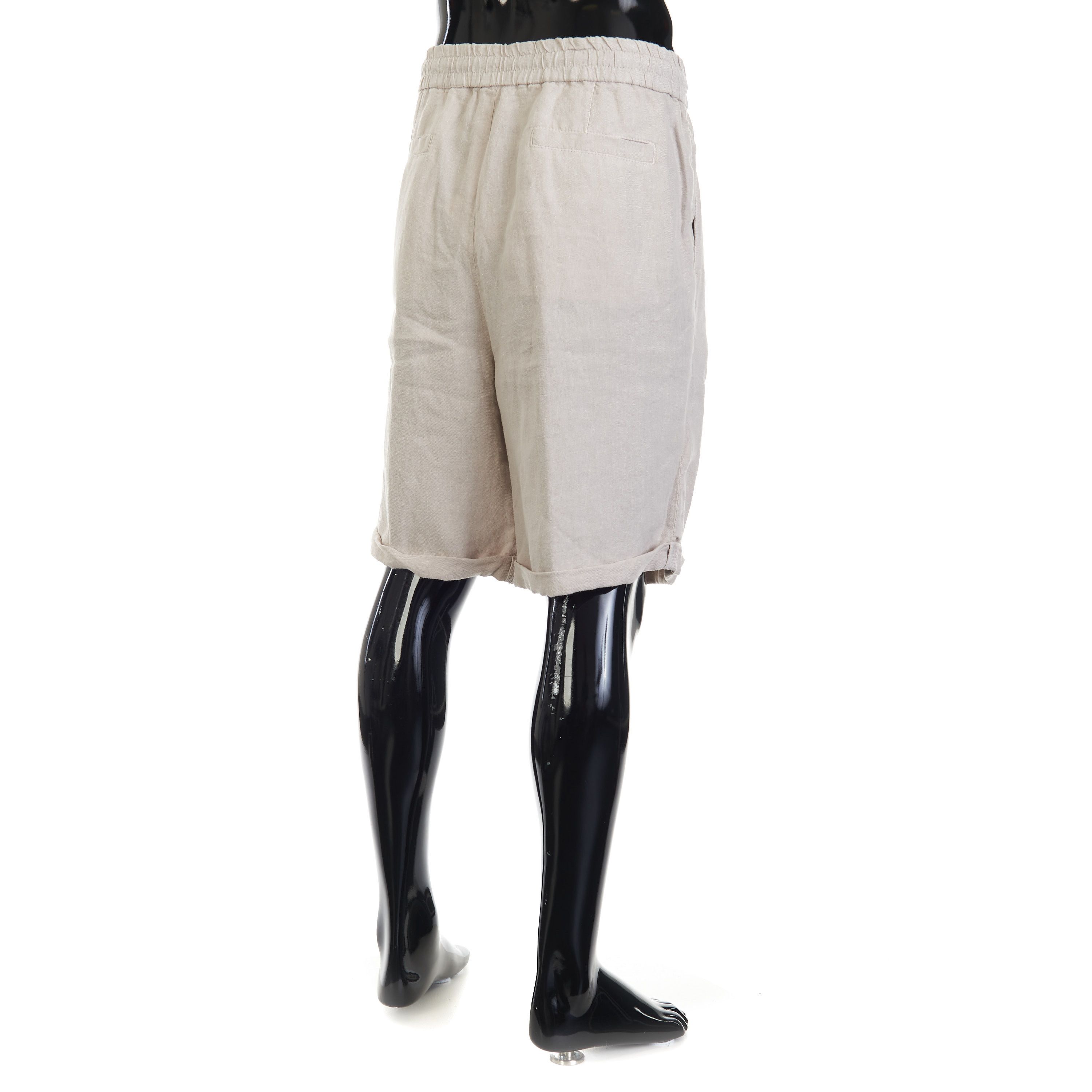 Brunello Cucinelli Linen Bermuda Shorts - Drawstring, Double Pleats Size US 40 / EU 56 - 5 Thumbnail