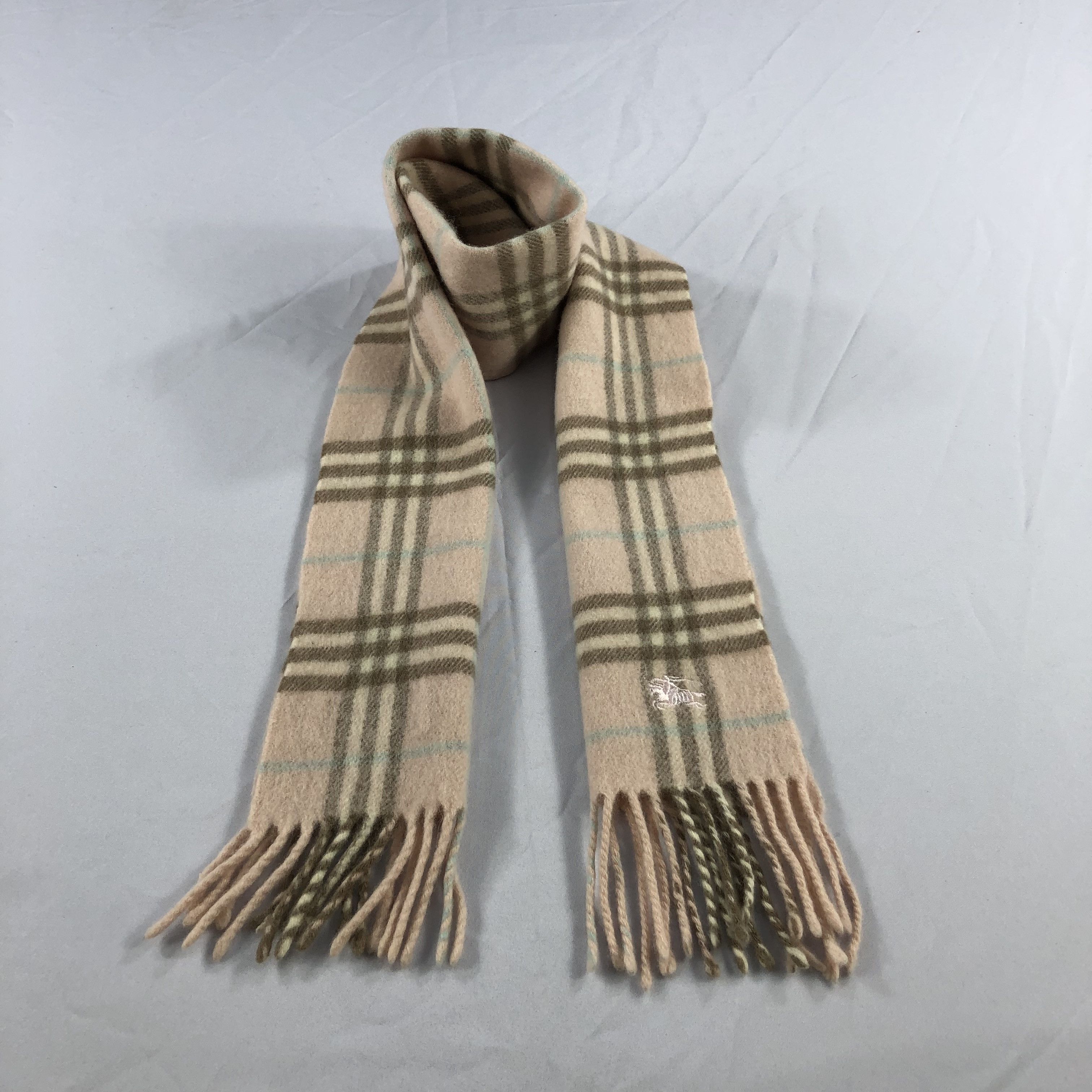 Burberry Burberry Nova Check Cashmere Merino Scarf Muffler V1050 Size ONE SIZE - 1 Thumbnail