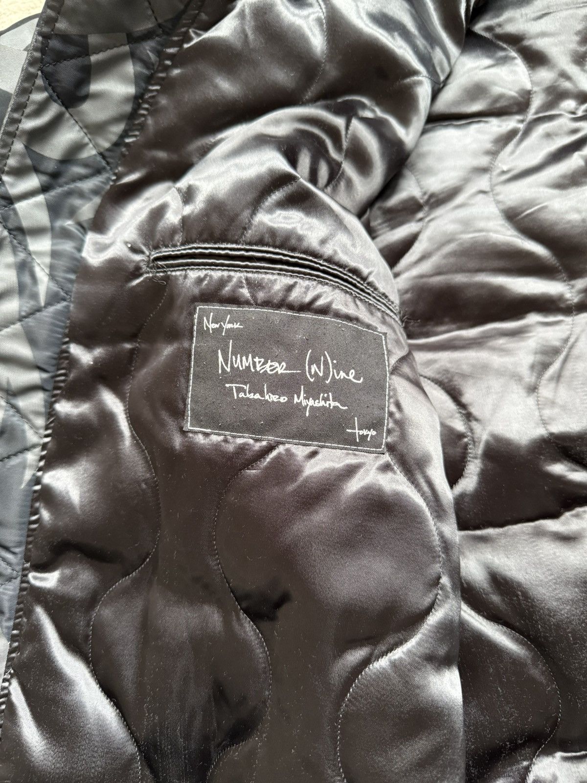 Number (N)ine Number (N)ine “Give Peace a Chance” Tribal Bomber Size US M / EU 48-50 / 2 - 4 Thumbnail