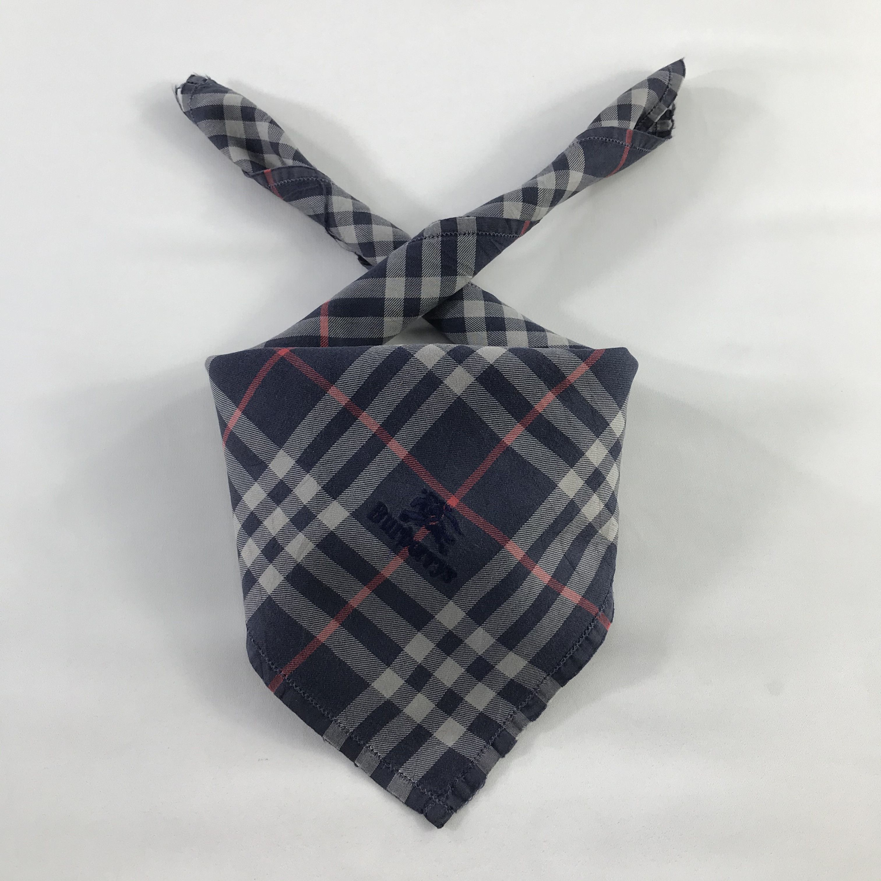 Burberry × Vintage Burberry Bandana / Handkerchief / Neckerchief - S776 Size ONE SIZE - 5 Thumbnail