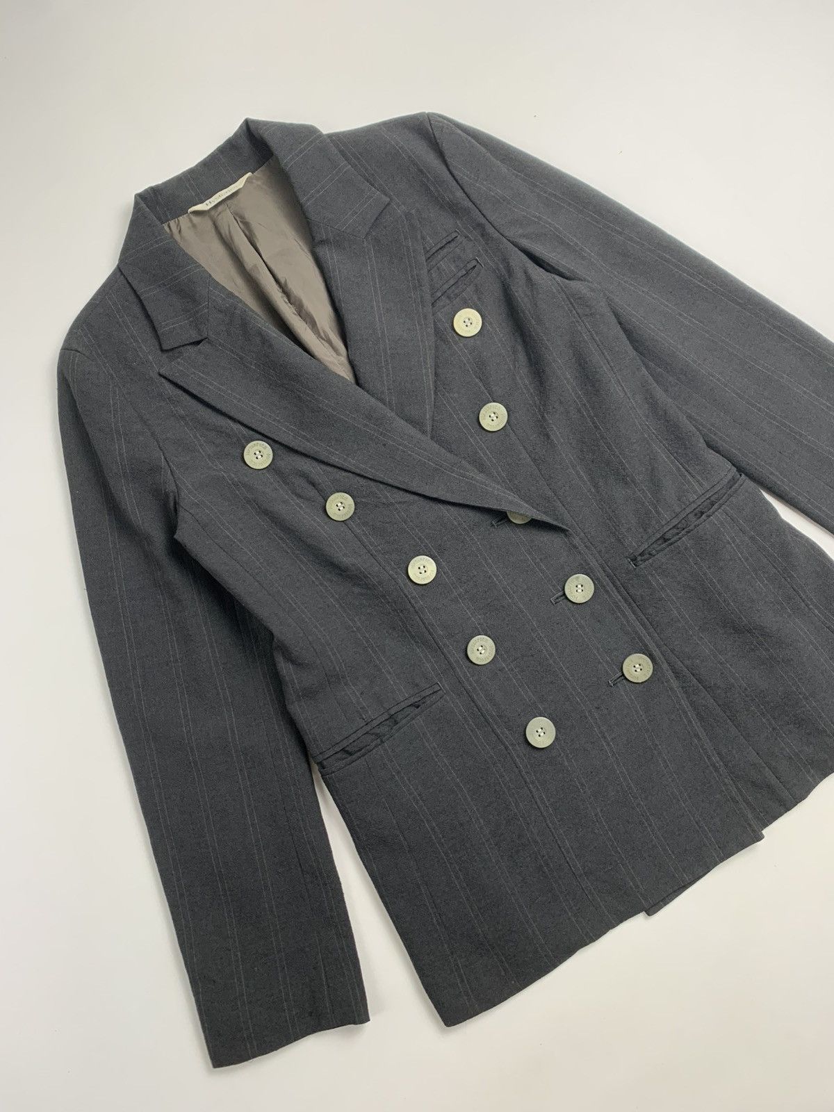 Hysteric Glamour Hysterics Vintage Pinstripe Double Breasted Blazer Size M / US 6-8 / IT 42-44 - 3 Thumbnail