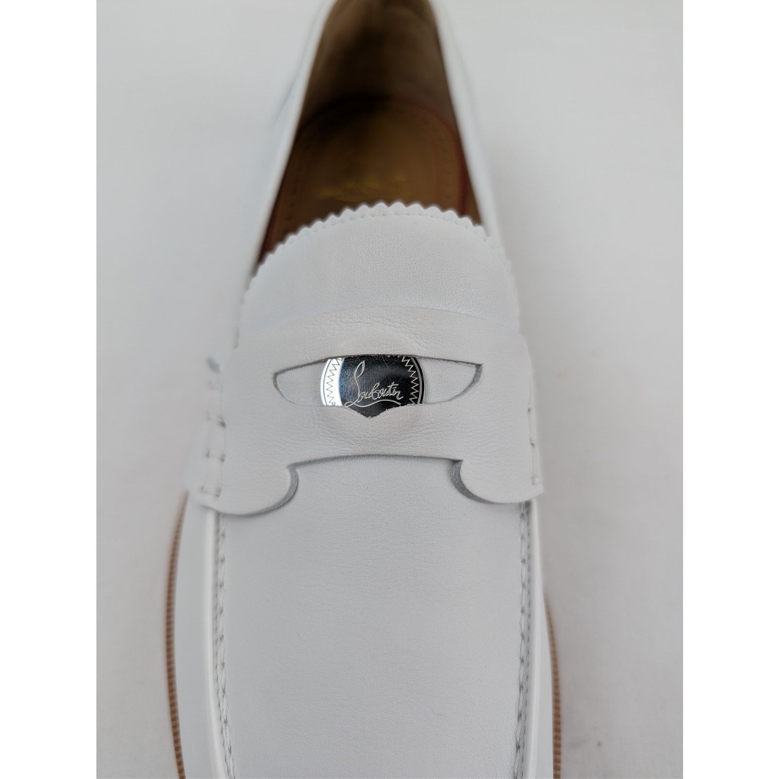 Christian Louboutin o1rshd1 Penny Flat Shoe Boots in White Size US 8.5 / EU 41-42 - 15 Thumbnail