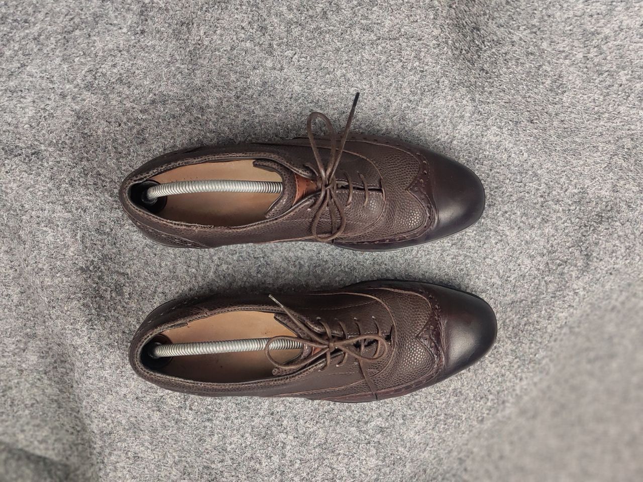 Santoni Santoni Design Brown Leather Low Top Sneakers oxford shoes Size US 8 / EU 41 - 3 Thumbnail