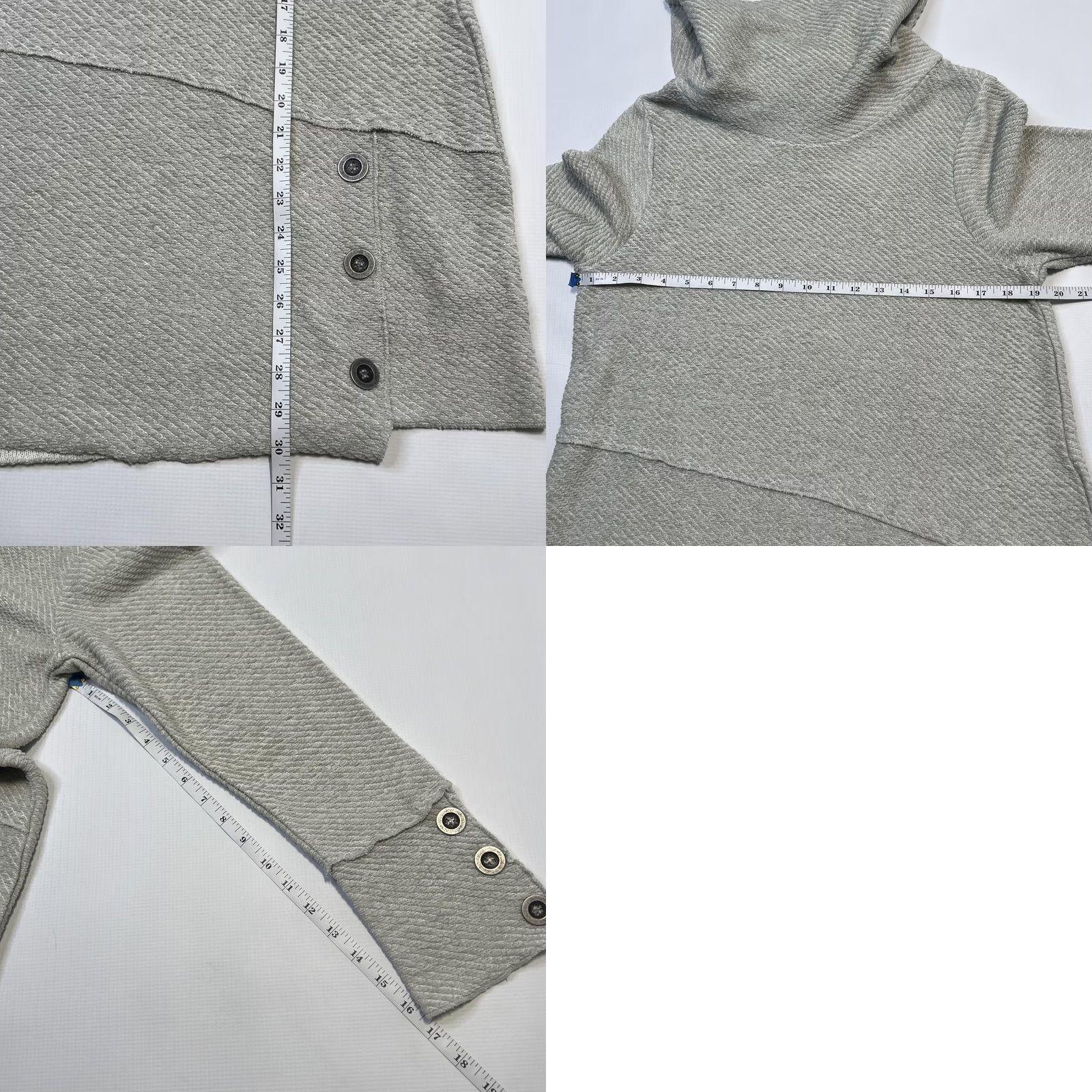 Soft Surroundings Soft Surroundings Sweater Womens Large Green Langley Cowl Neck Button Tunic New Size L / US 10 / IT 46 - 9 Thumbnail