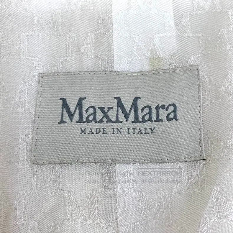 Max Mara Max Mara White Sheep Wool Lapel Double Breasted Long Sleev Size XS / US 0-2 / IT 36-38 - 6 Thumbnail