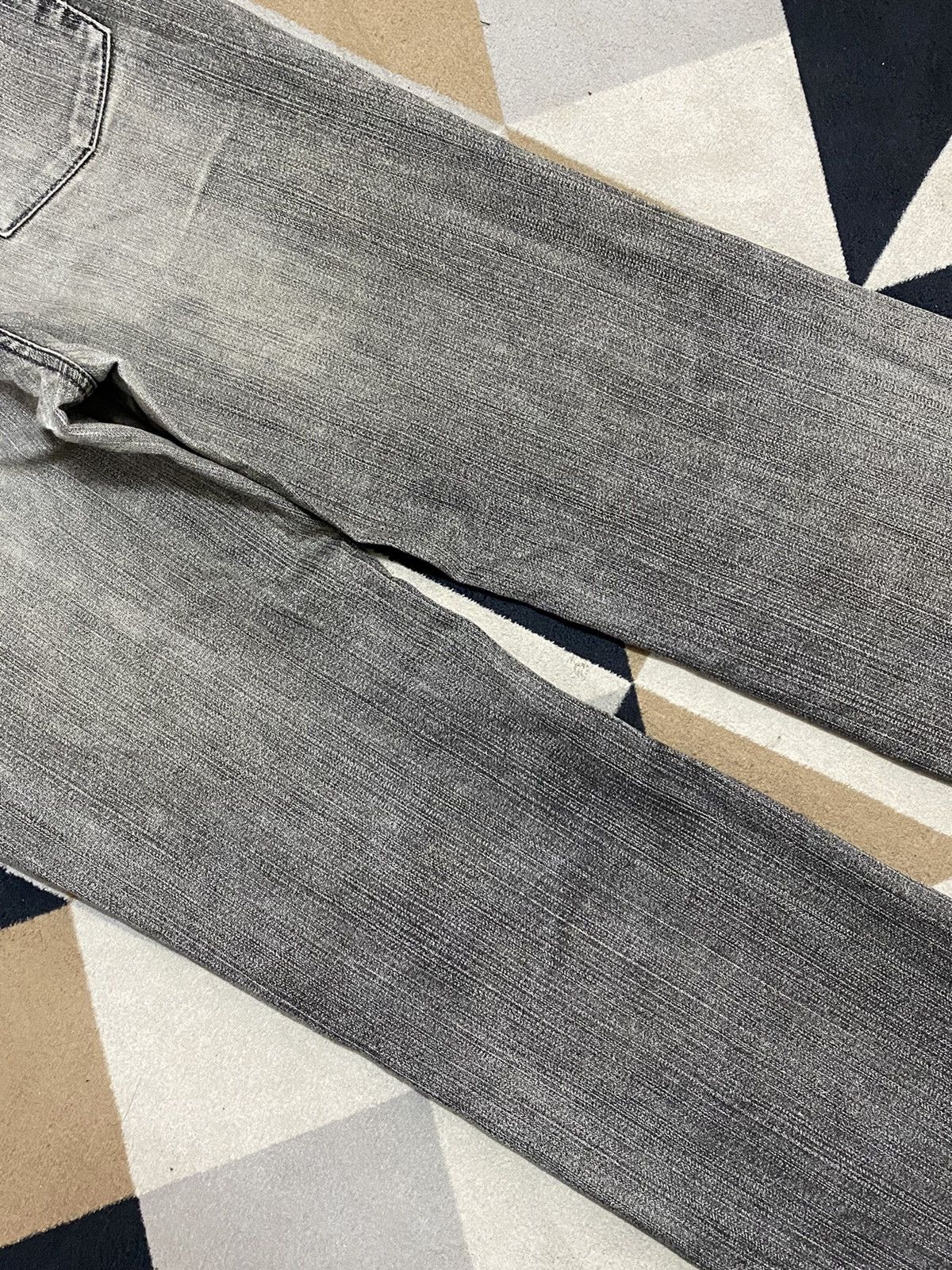Hypebeast Vintage Japanese Brands Black Denim Distressed Flare Jeans Size US 32 / EU 48 - 10 Thumbnail