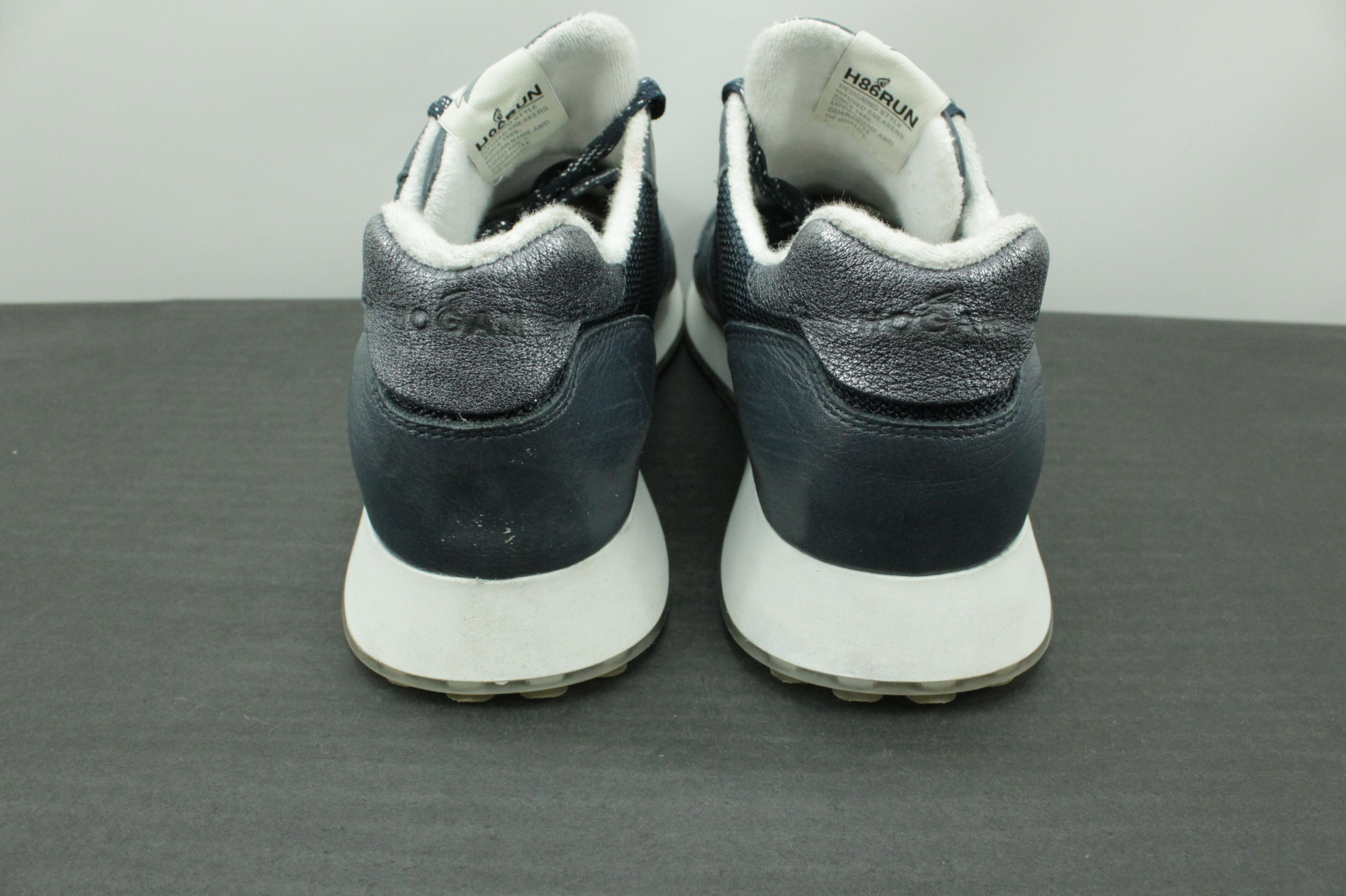 Hogan Hogan H86 Run Navy Leather Training Shoes Women's Size US 10 / IT 40 - 5 Thumbnail