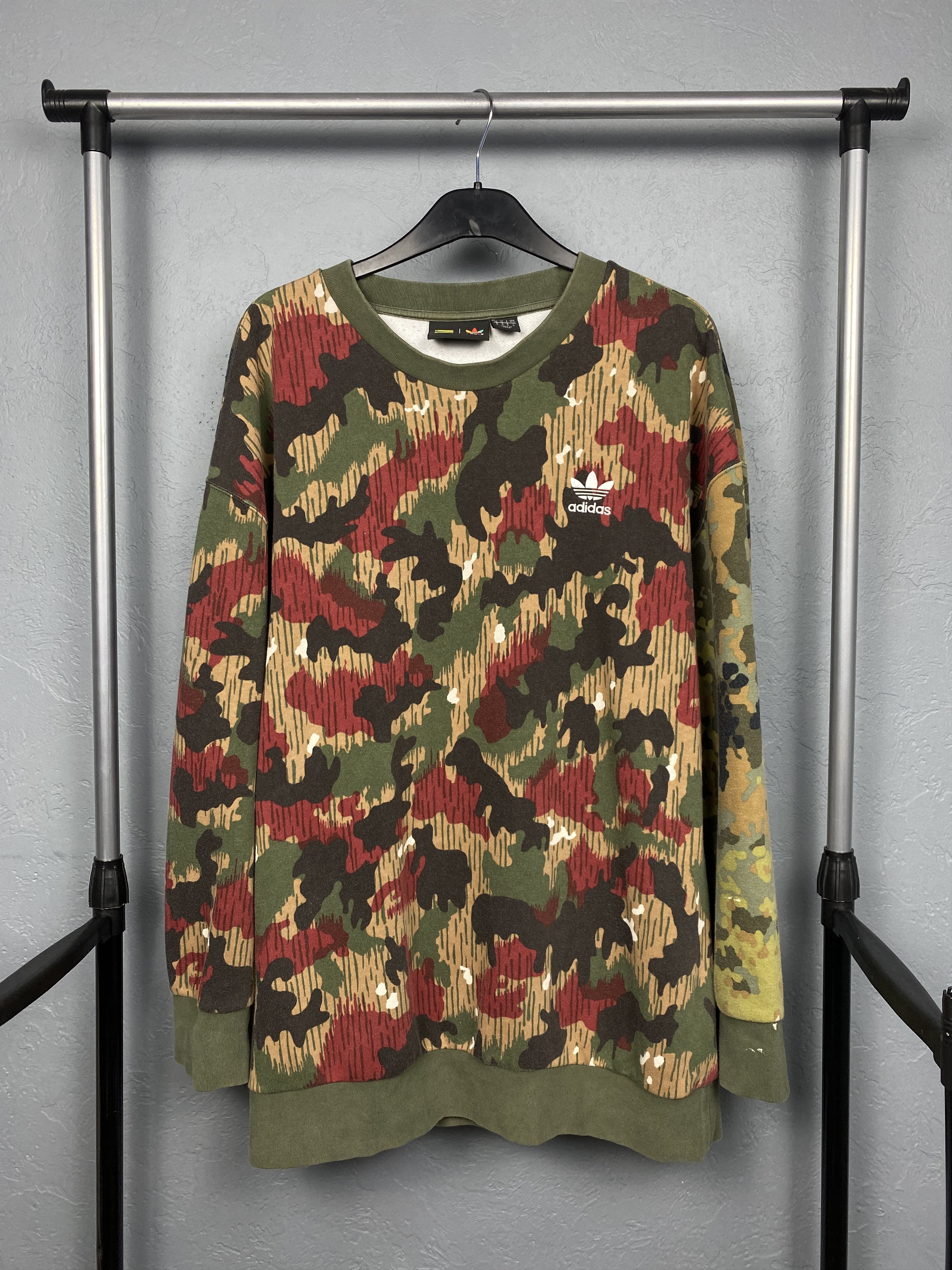Adidas × Pharrell Adidas Pharrell Williams Mens Camo Sweatshirt Human Race Size US M / EU 48-50 / 2 - 1 Thumbnail