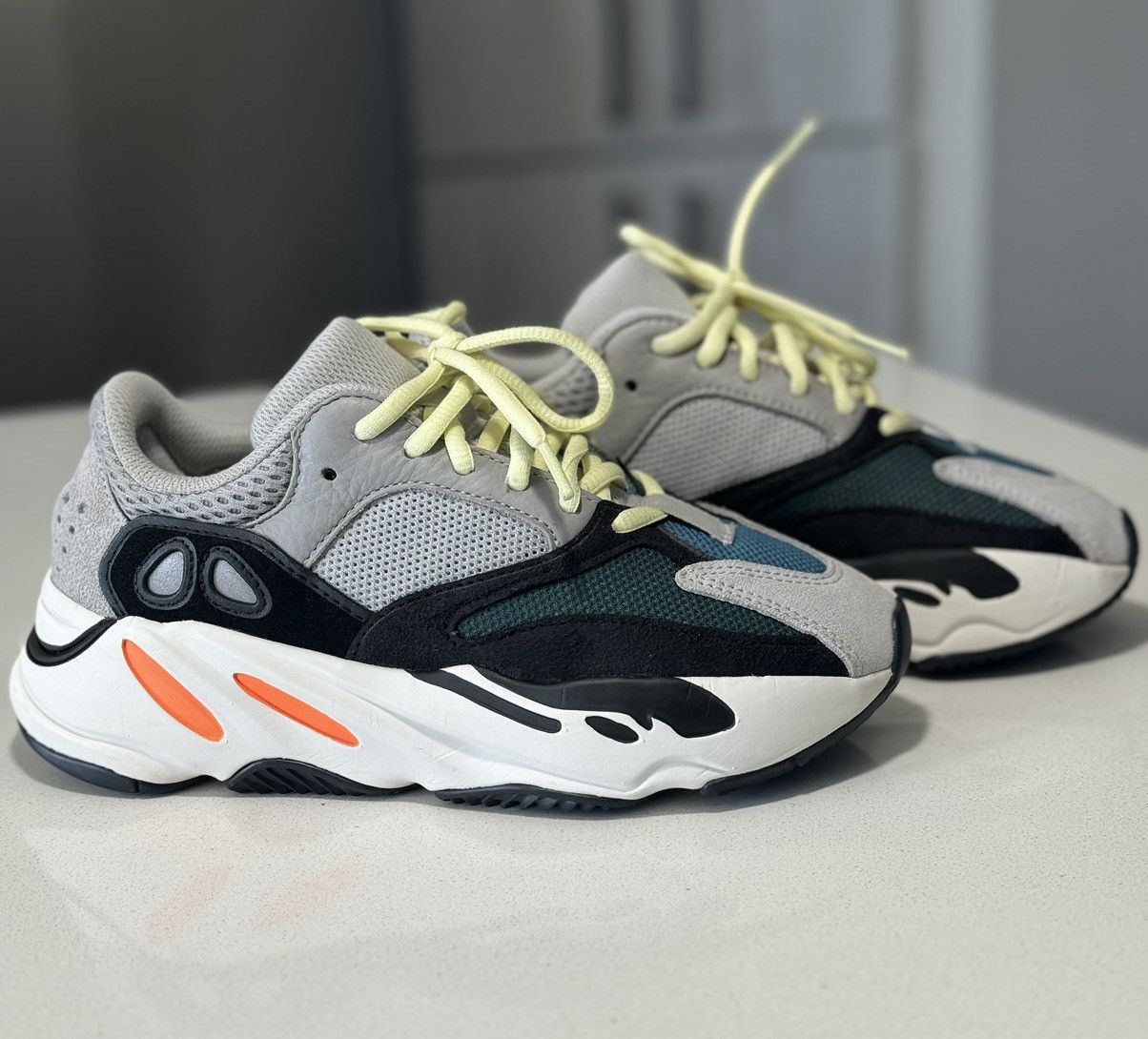 image of Adidas Yeezy Boost 700 “Wave Runner” Shoes in Grey, Women's (Size 4)