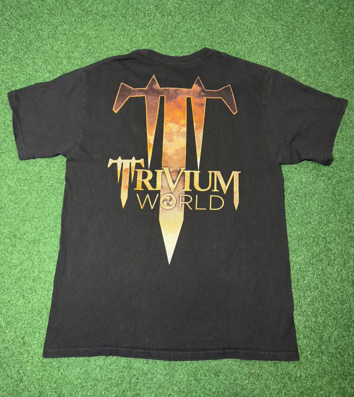 Band Tees Y2K Trivium The Crusade Death Rider Metal Band T Shirt Size US M / EU 48-50 / 2 - 3 Thumbnail