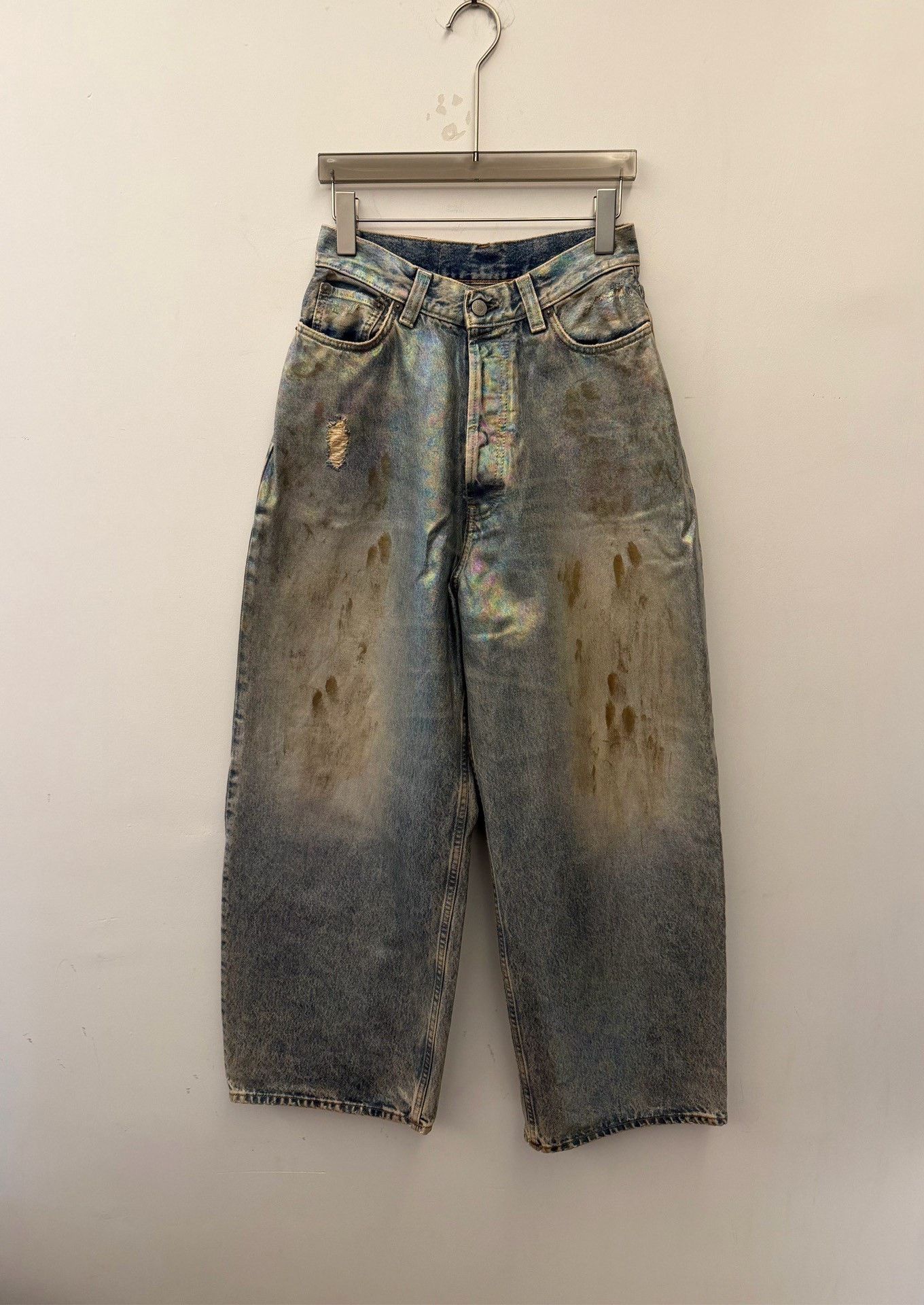 Acne Studios Acne Studios Dirty Halo Painted Jeans Size 24 Size 24" / US 00 / IT 34 - 1 Thumbnail