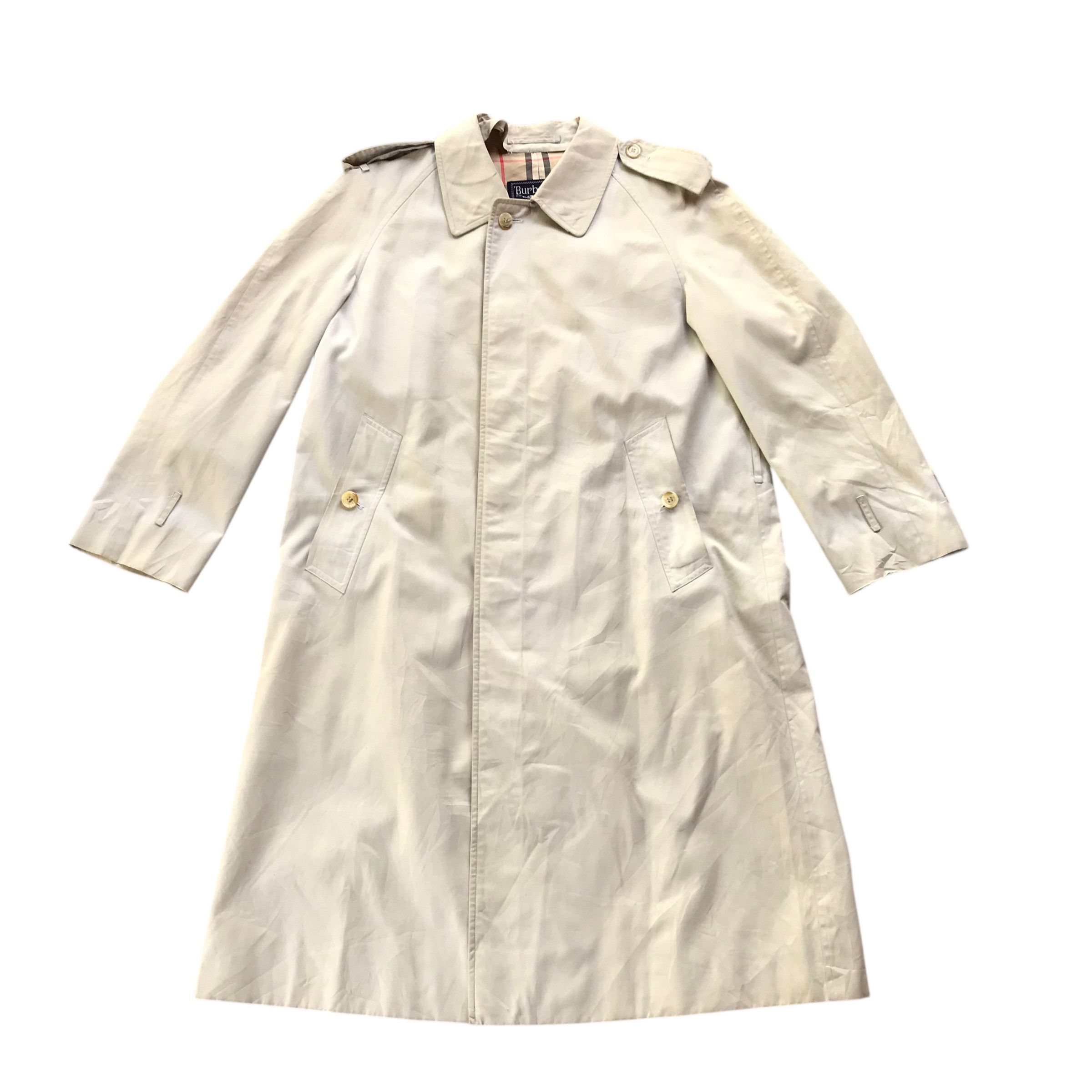 Burberry Vintage 90s Burberry Nova Check Trench Coat Jacket / medium Size US M / EU 48-50 / 2 - 1 Thumbnail