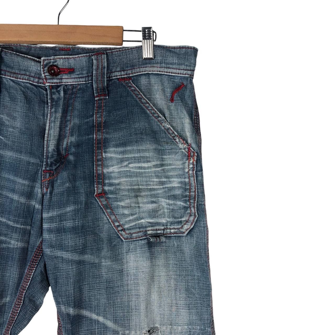Edwin × Jean × Vintage Vintage Edwin 503 Blue Trip Denim Jean Pant Size US 32 / EU 48 - 5 Thumbnail