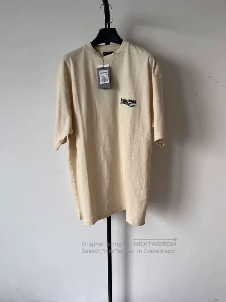 Balenciaga Balenciaga Letter Printed Round Neck Short Sleeve T-Shirt Size US S / EU 44-46 / 1 - 1 Thumbnail