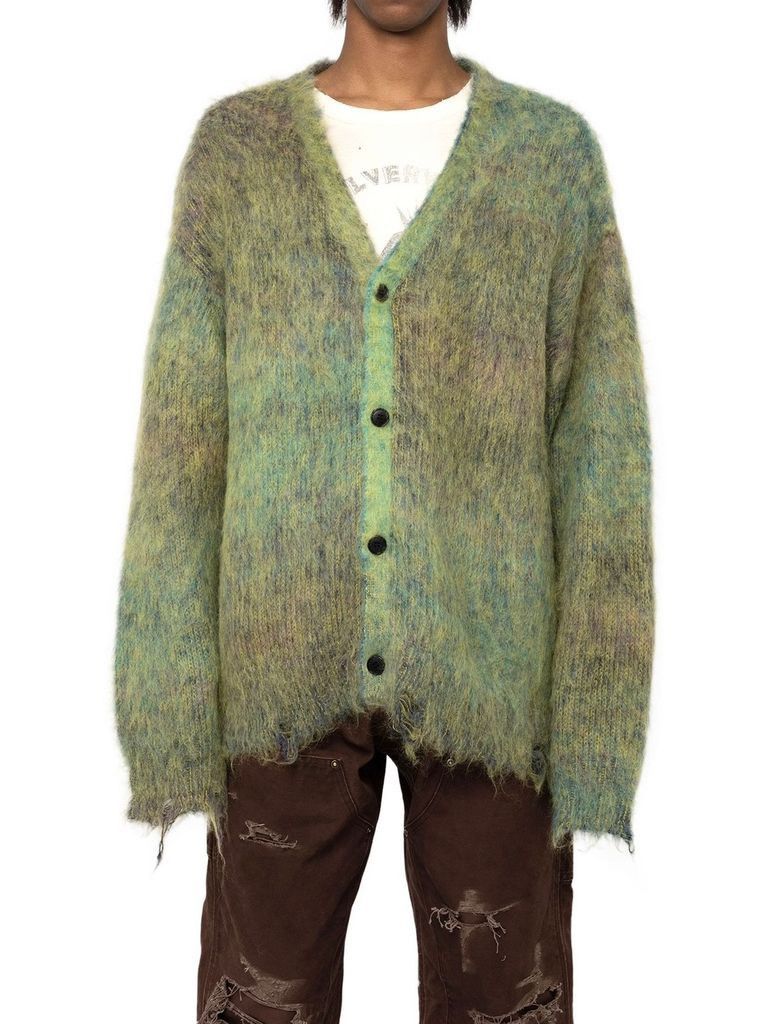 トップス KAMIYA Kasuri Mohair Cardigan (24aw) KAMIYA Kasuri Mohair Cardigan (24aw)