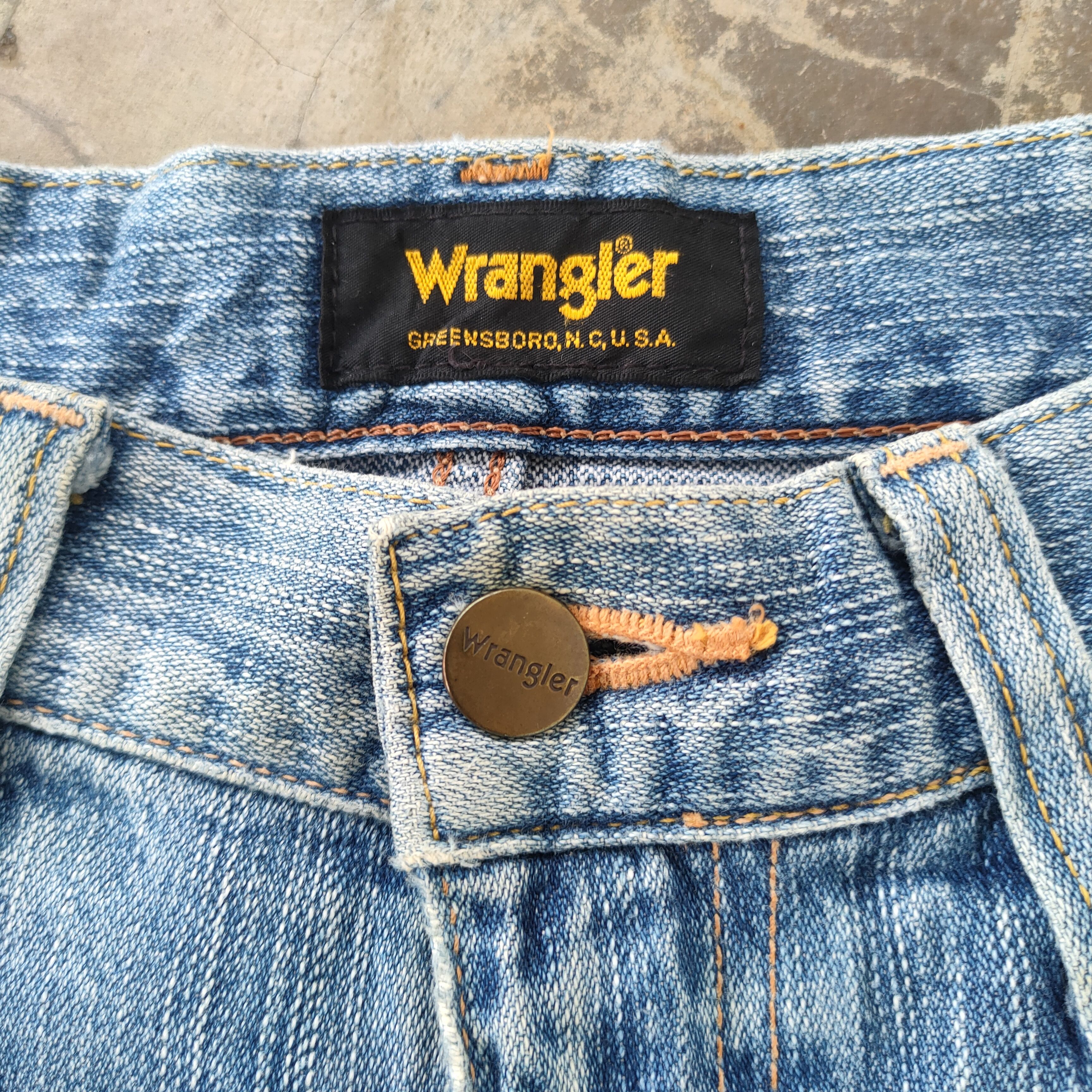 Wrangler W30 VINTAGE WRANGLER DISTRESSED RIPPED JEANS DENIM PANTS Size US 30 / EU 46 - 6 Thumbnail