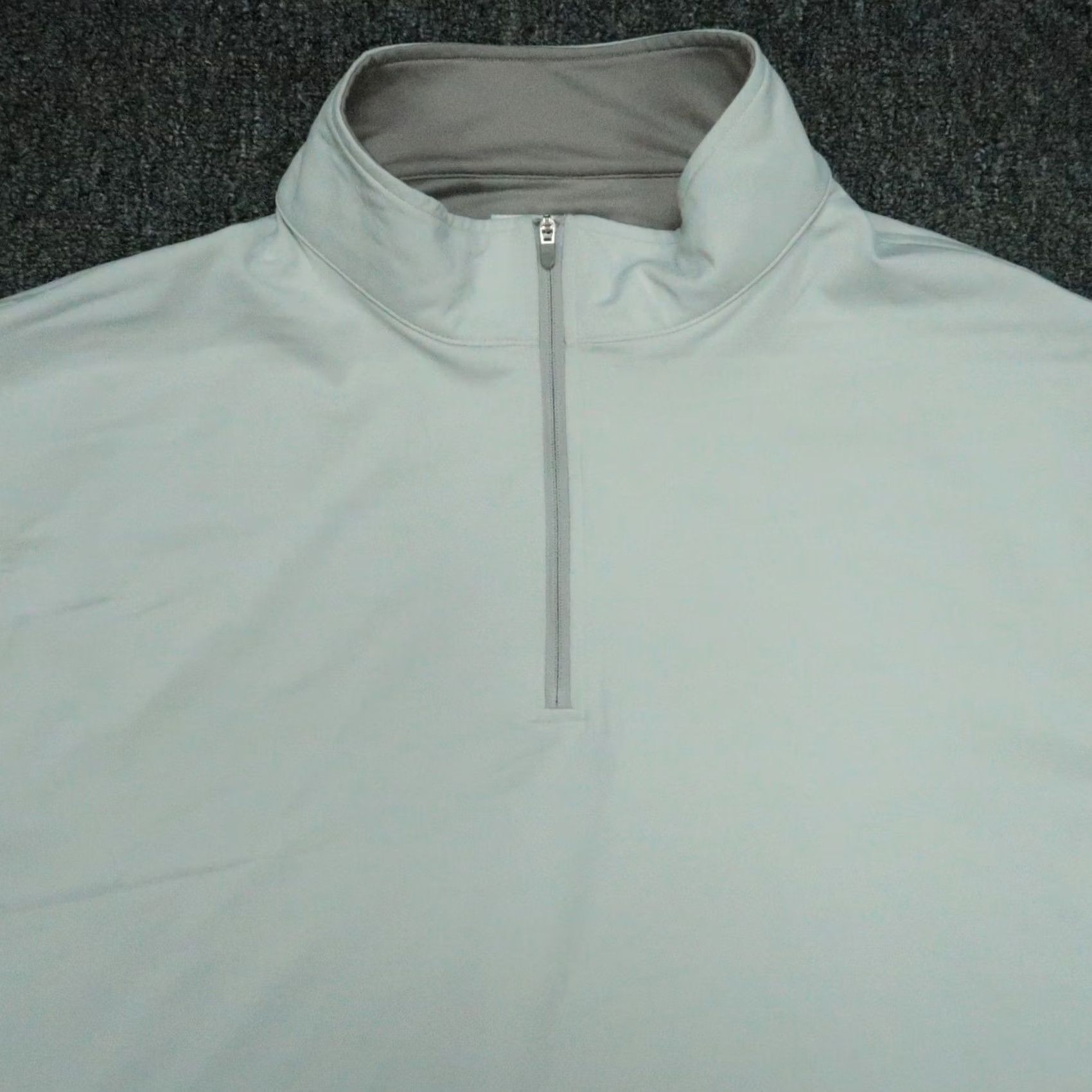 Peter Millar Peter Millar Pullover Mens XL Gray Perth Performance Quarter Zip Golf Shirt Size US XL / EU 56 / 4 - 2 Thumbnail