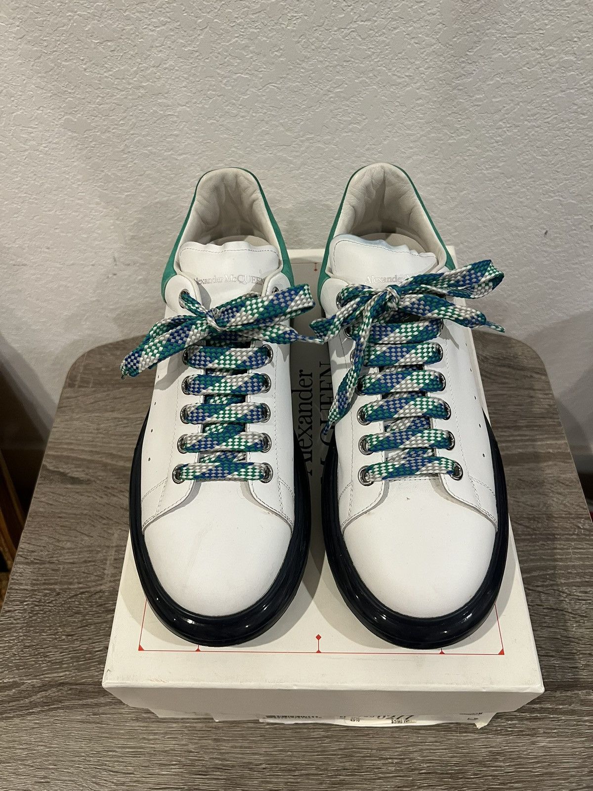 Alexander McQueen Akexander Mcqueen Oversized White Green Sneakers Size US 10 / EU 43 - 3 Thumbnail
