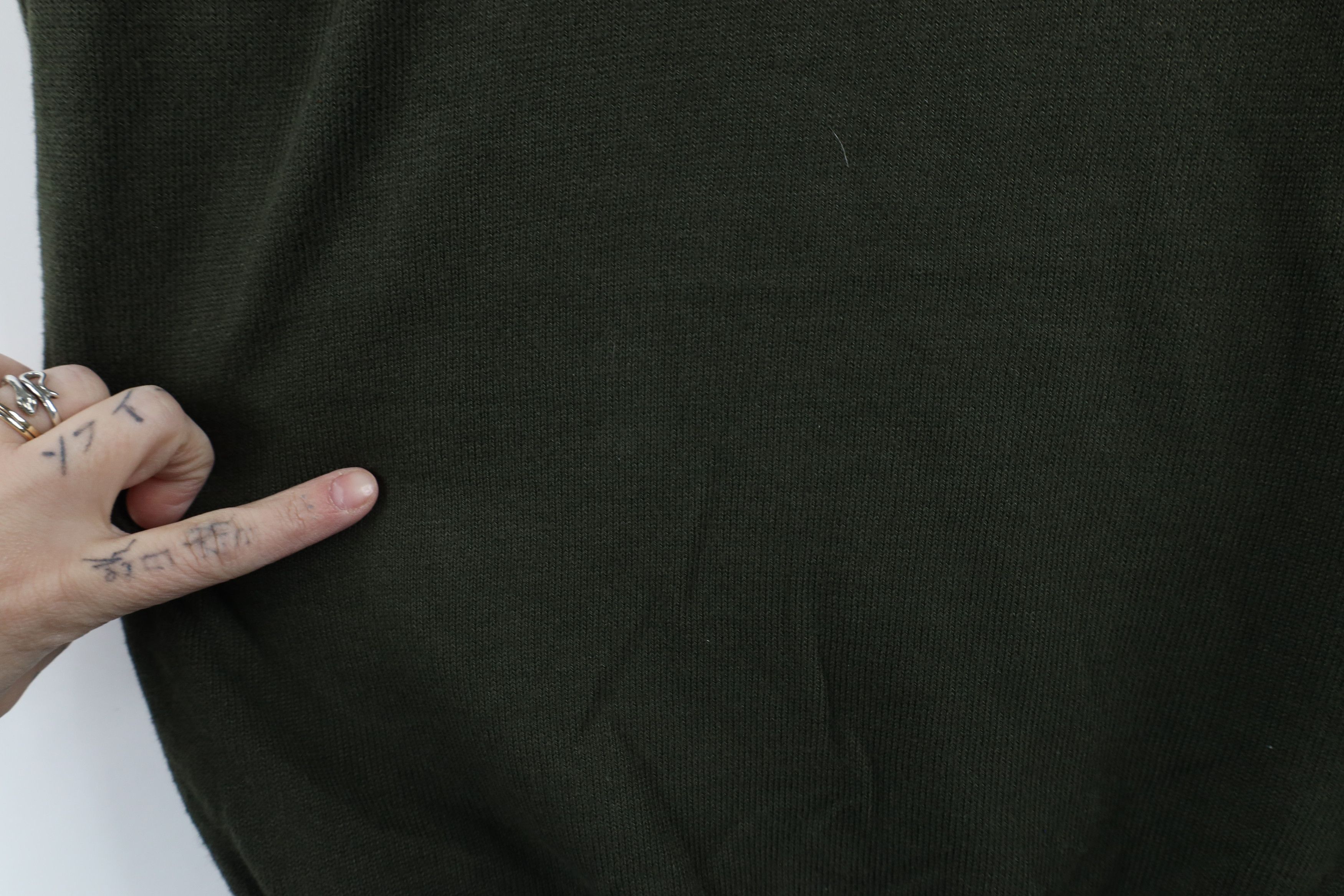 Vintage Vintage 90s Streetwear Lightweight Collared Sweater Green Size US M / EU 48-50 / 2 - 8 Thumbnail