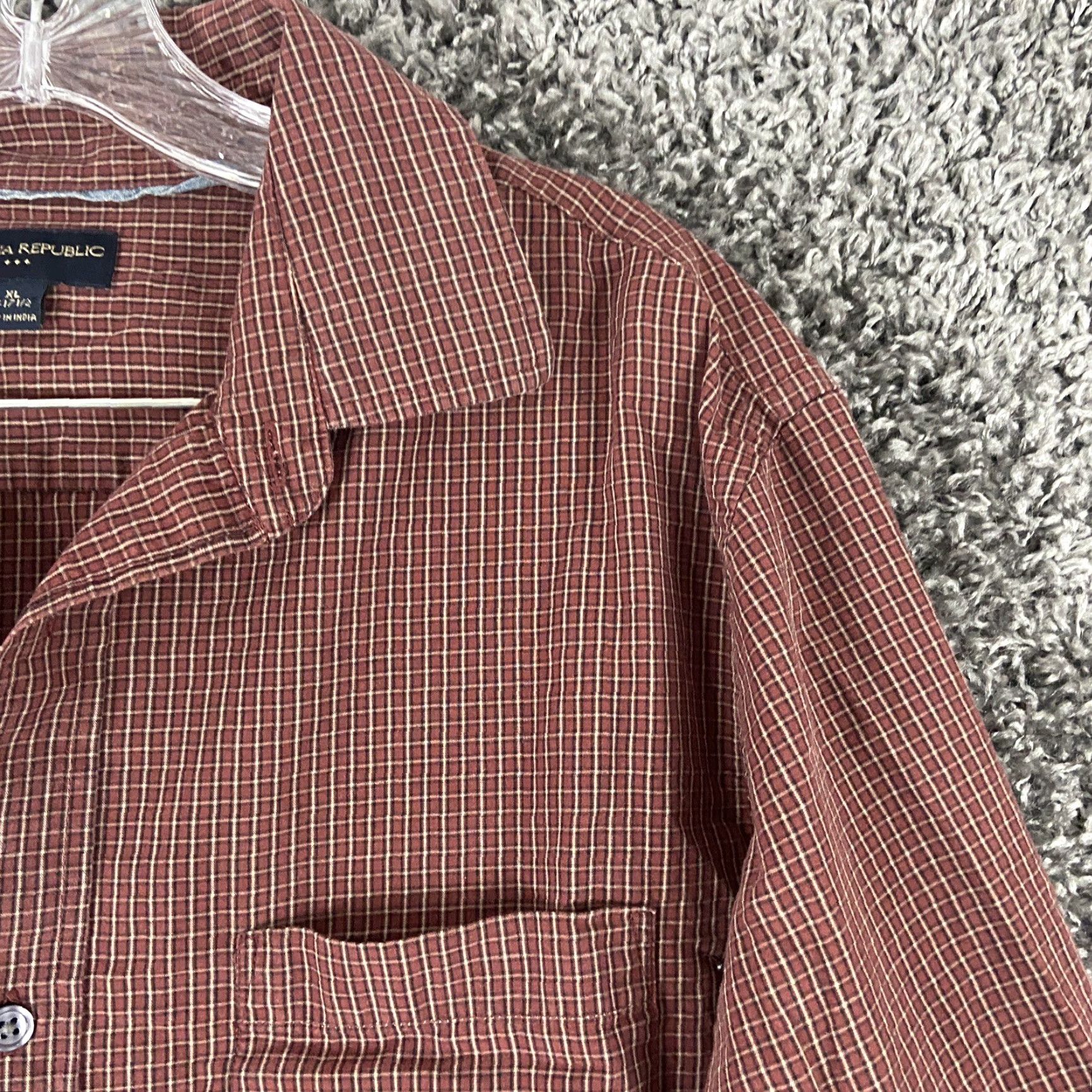 Banana Republic Banana Republic Shirt Men XL Multicolor Plaid Long Sleeve Button-Up Mens Size US XL / EU 56 / 4 - 3 Thumbnail
