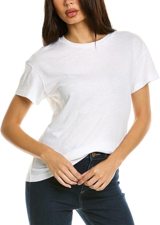 Vince Vince. Easy Tee in Optic White ( S ) Size S / US 4 / IT 40 - 1 Thumbnail