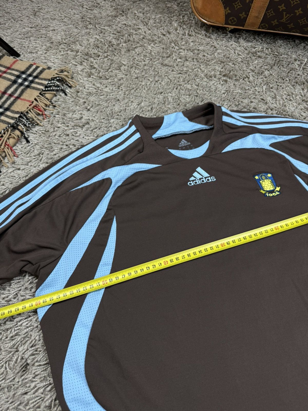 Adidas Football Adidas Brondby Away 2007/09s t-shirt original item Size US L / EU 52-54 / 3 - 5 Thumbnail