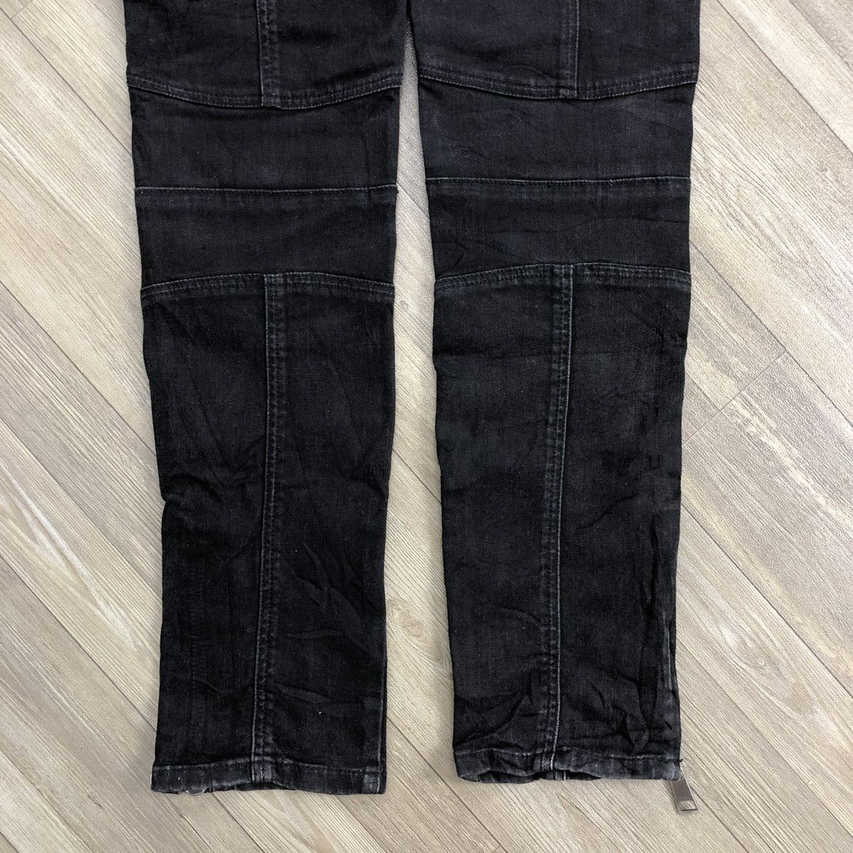 Burberry × Designer × Vintage 2000s Burberry Brit Cargo Bondage Bikers Jeans Skinny Size US 32 / EU 48 - 18 Thumbnail