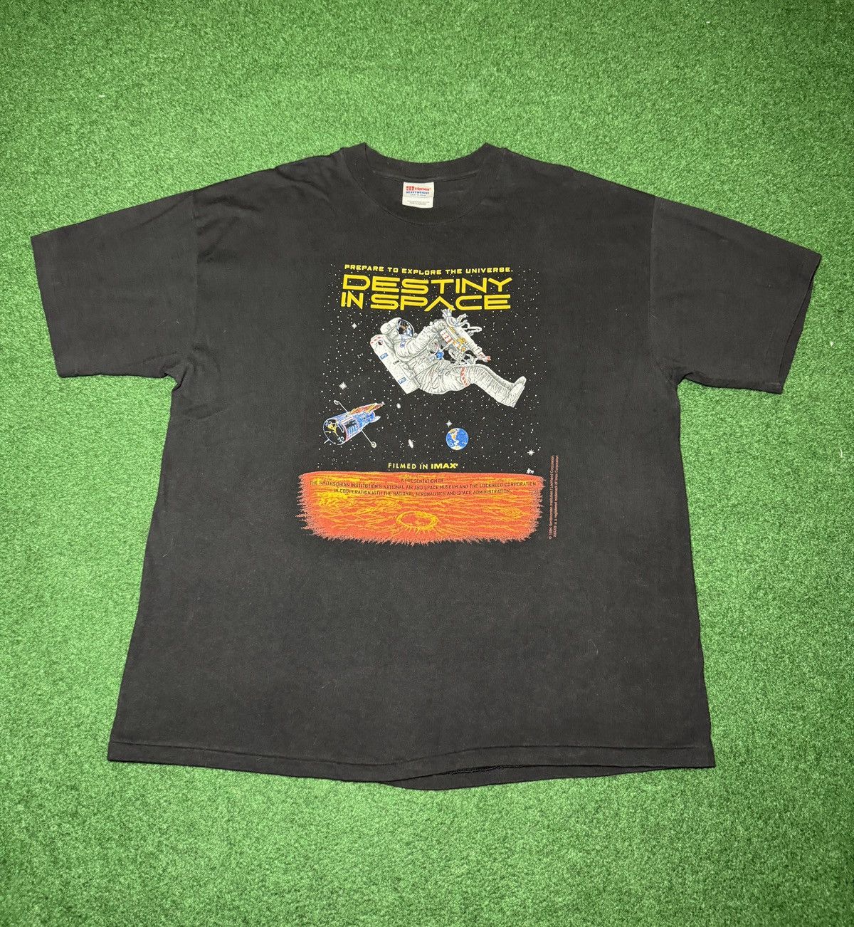 Hanes 90s Destiny In Space Nasa Astronaut Movie Promo XL T Shirt Size US XL / EU 56 / 4 - 1 Thumbnail