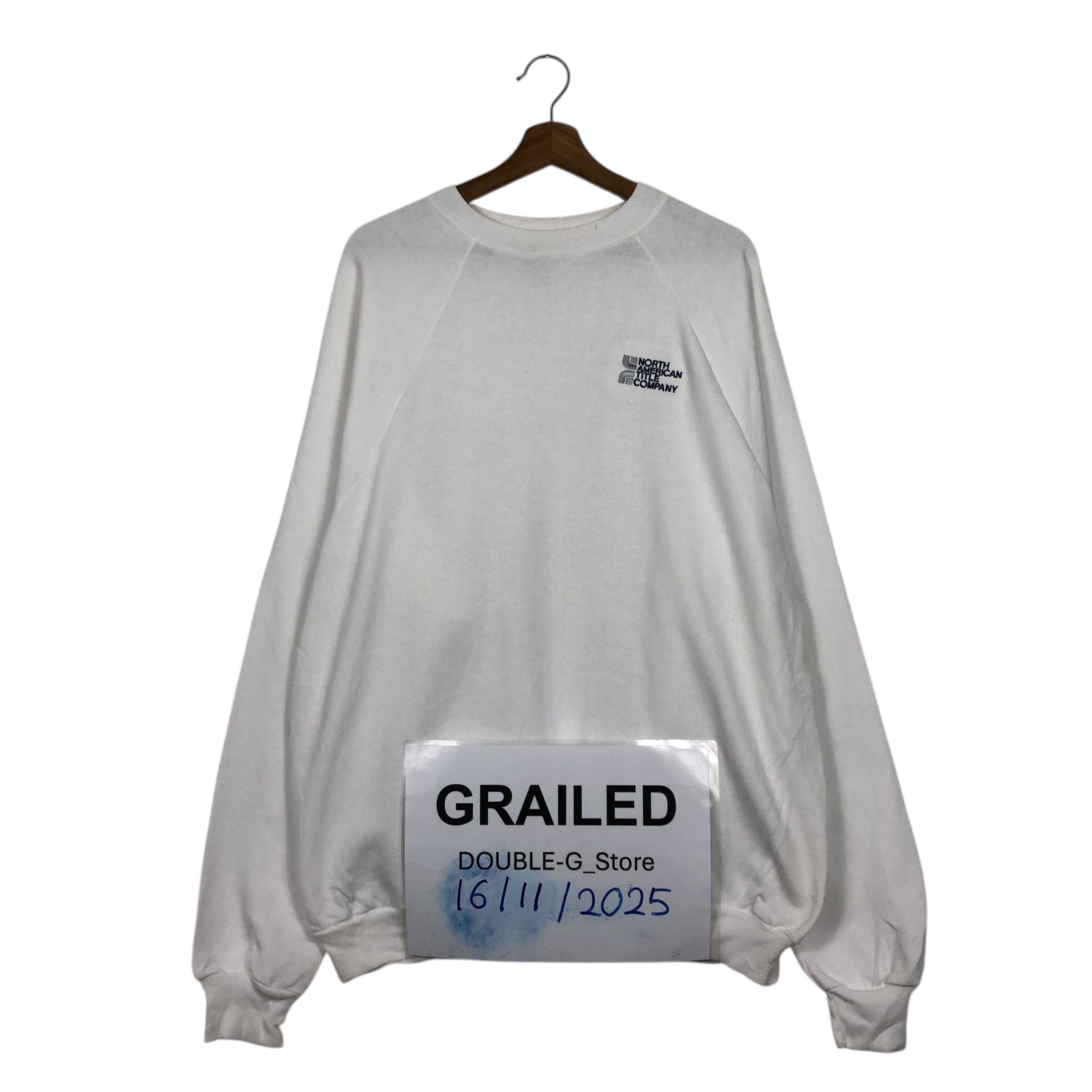 Vintage 📌Vintage Sweatshirt North American Title Company Usa Size US XL / EU 56 / 4 - 1 Thumbnail