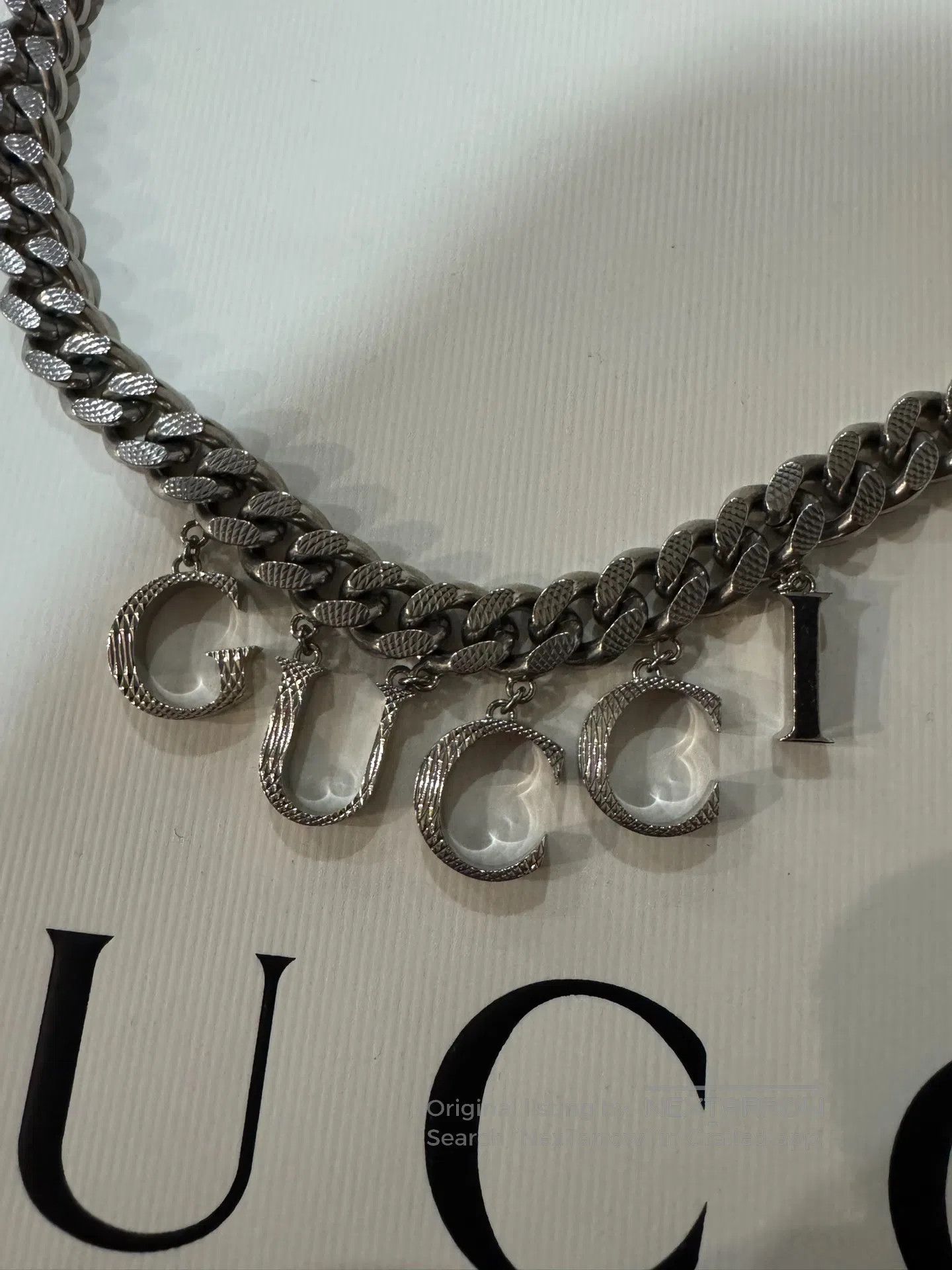 Gucci Guicci Letter Logo Necklace| Size ONE SIZE - 7 Thumbnail