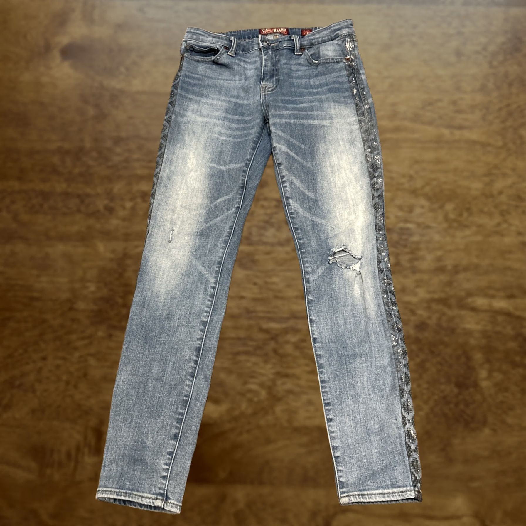 Lucky Brand Lucky Brand Ava Skinny Denim Jeans Blue Stretch Size 4 Regular Women 90s Style Knit? Size 27" / US 4 / IT 40 - 1 Thumbnail