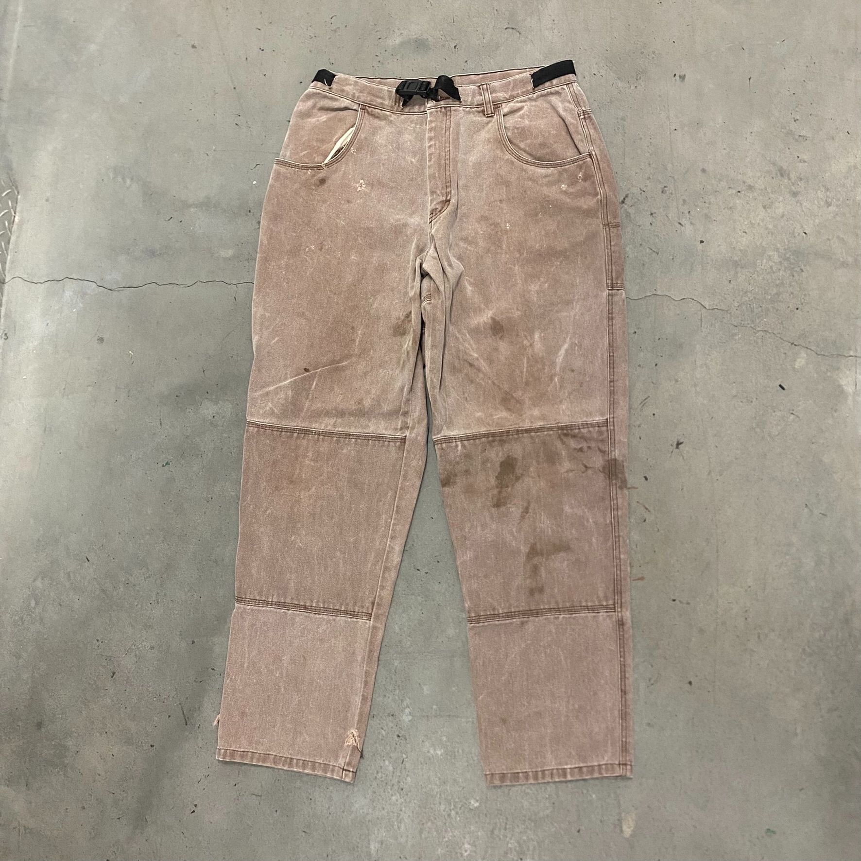 Vintage Y2K Double Knee Denim Essential Faded Work Jeans
