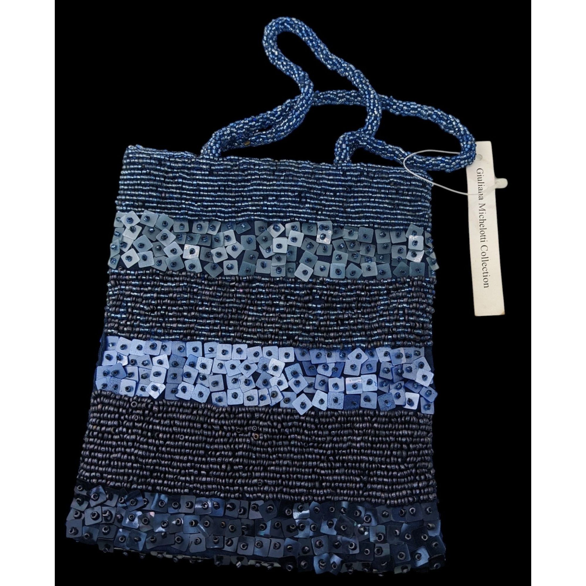 Other Hand-Beaded Blue Shoulder Bag By Giuliana Michelotti With Sn Size ONE SIZE - 1 Thumbnail