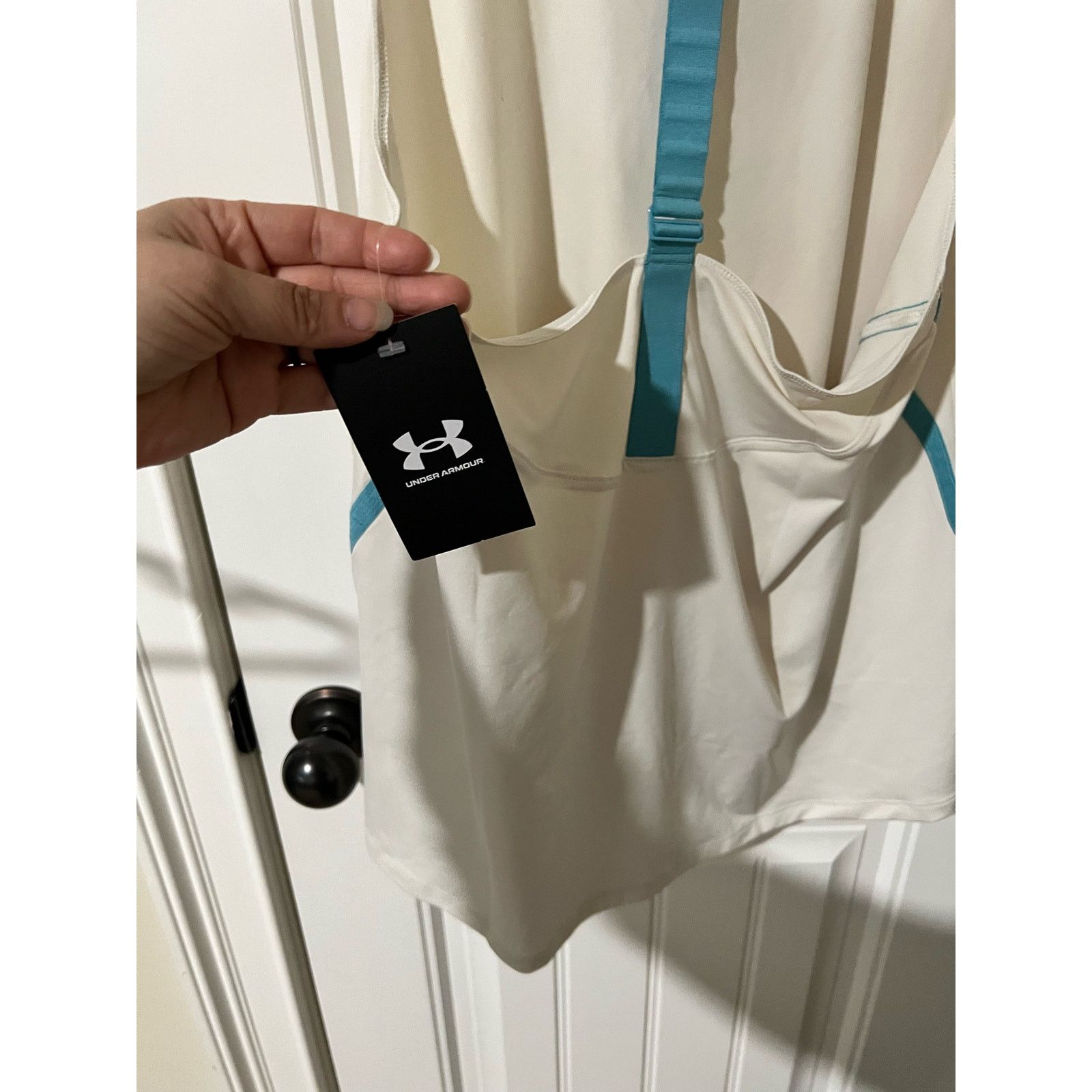 Under Armour Racerback Sport Fashion Tank Top Loose Fit White Heat Gear Size XL / US 12-14 / IT 48-50 - 14 Thumbnail