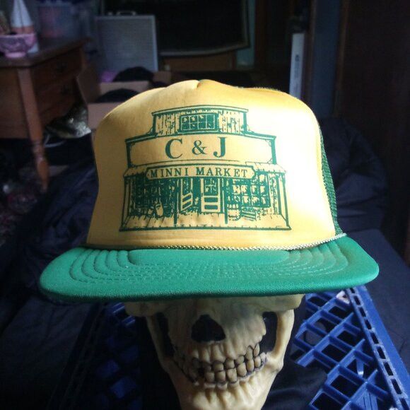 Other Deadstock Vintage C&J Minni Market Rope Snap Trucker Hat Cap Size ONE SIZE - 1 Thumbnail
