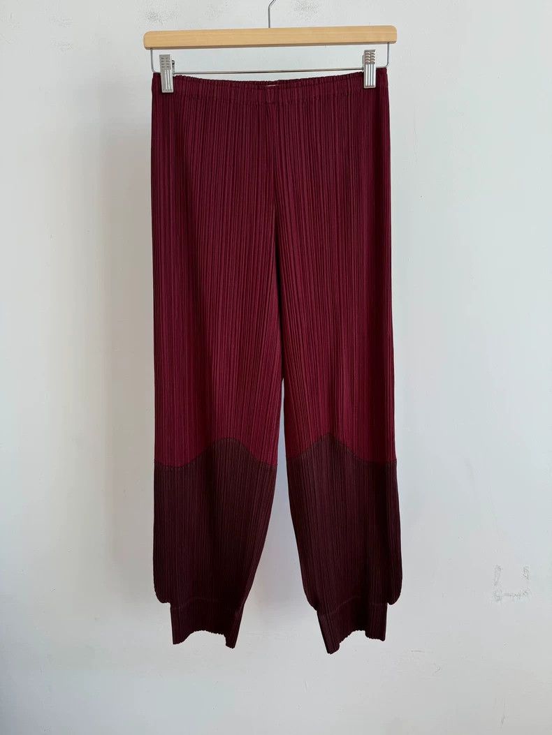 Issey Miyake issey miyake size:2 Red pleated pants Size 42" / US 20 - 1 Thumbnail
