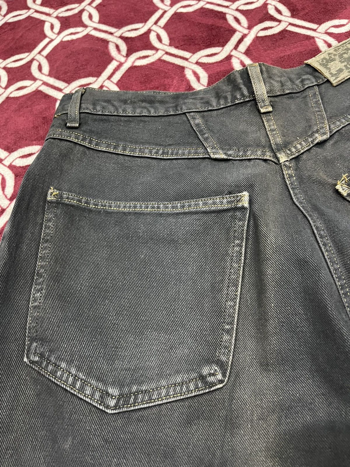 Marithe + Francois Girbaud Vintage Marithe Francois Girbaud MFG Black Faded Denim Size US 30 / EU 46 - 14 Thumbnail
