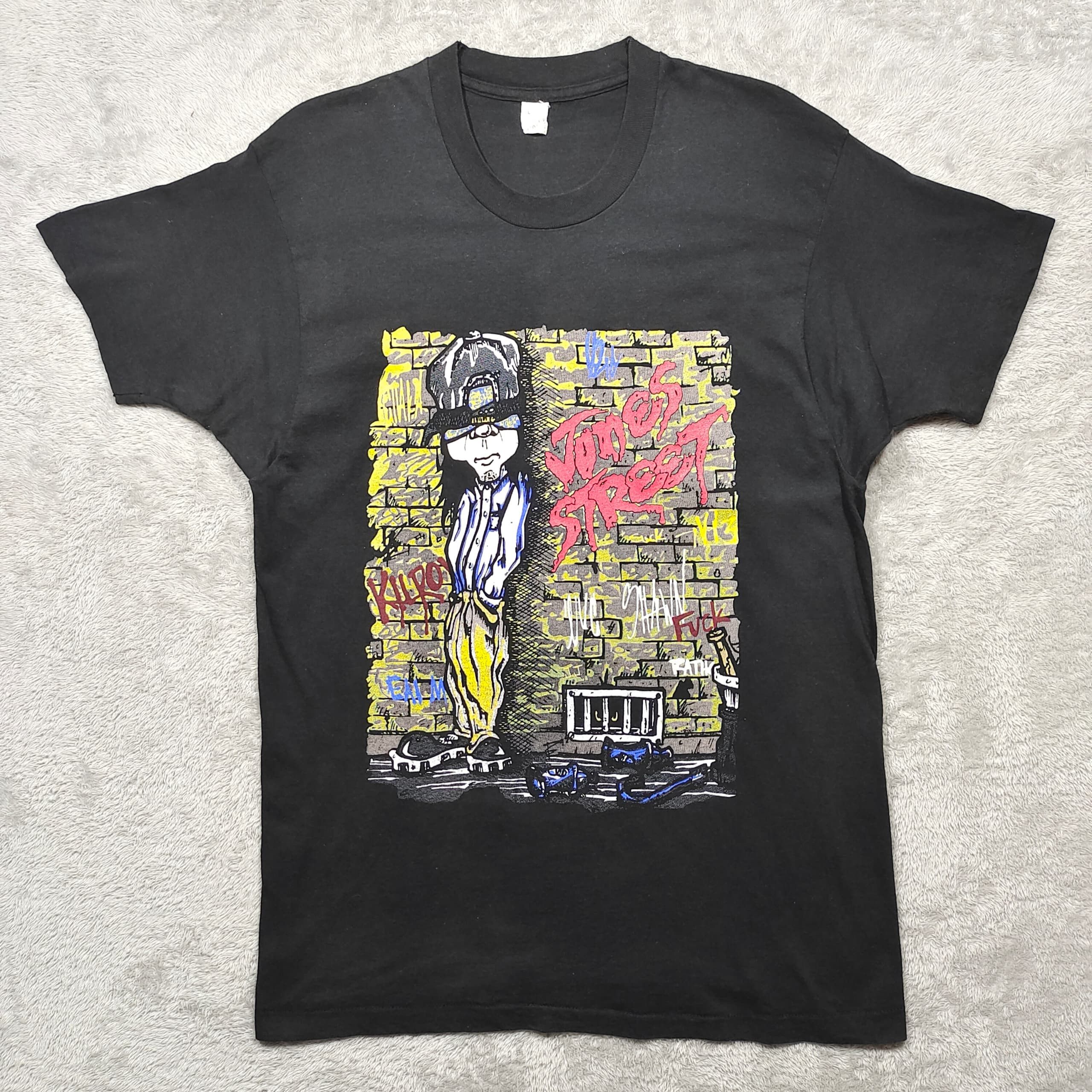 Band Tees VINTAGE 90's JONES STREET ROCK BAND T SHIRT Size US XL / EU 56 / 4 - 1 Thumbnail