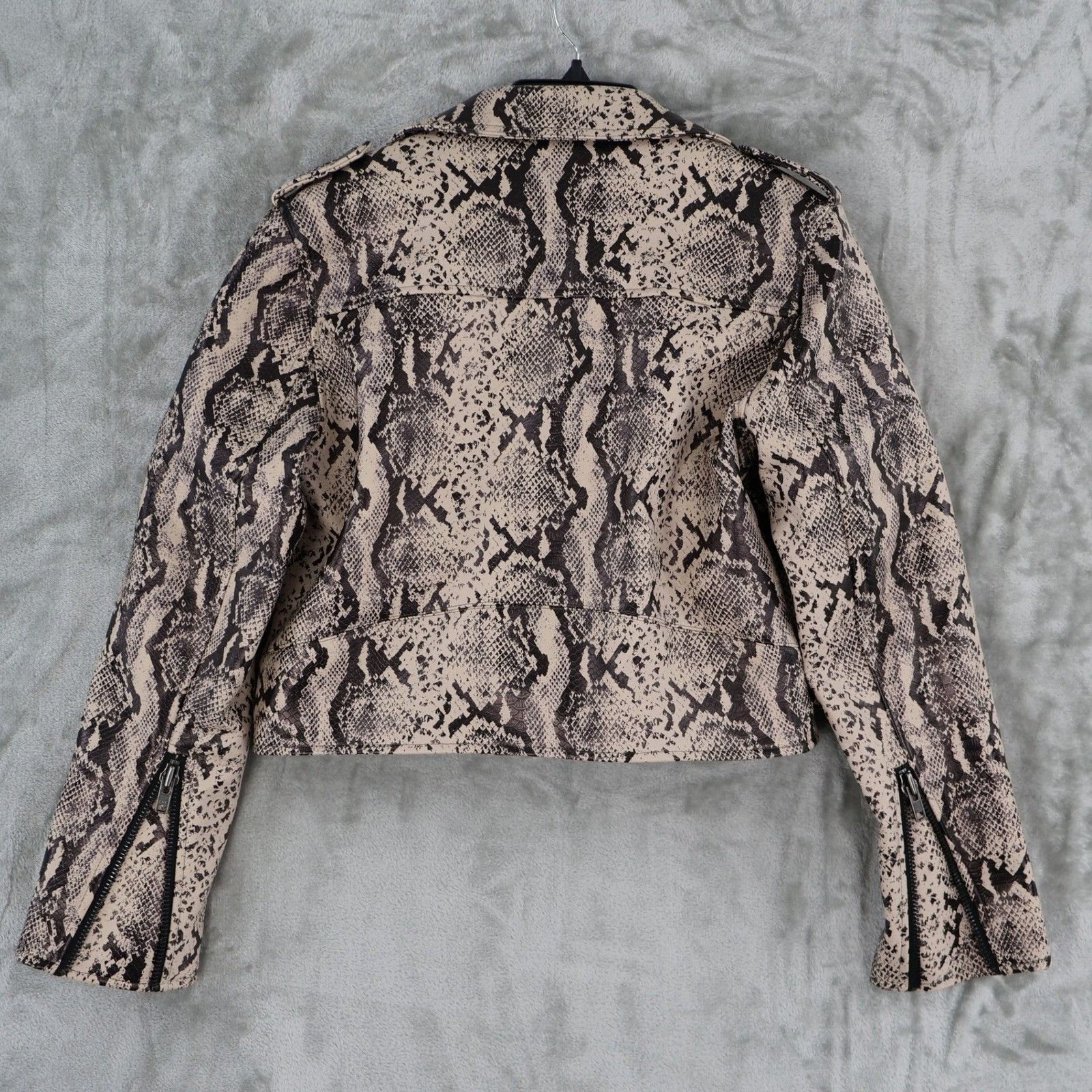 MOTHER Mother Chopper Jacket Women S Beige Moto Grunge Punk Alt NWT Size S / US 4 / IT 40 - 5 Thumbnail