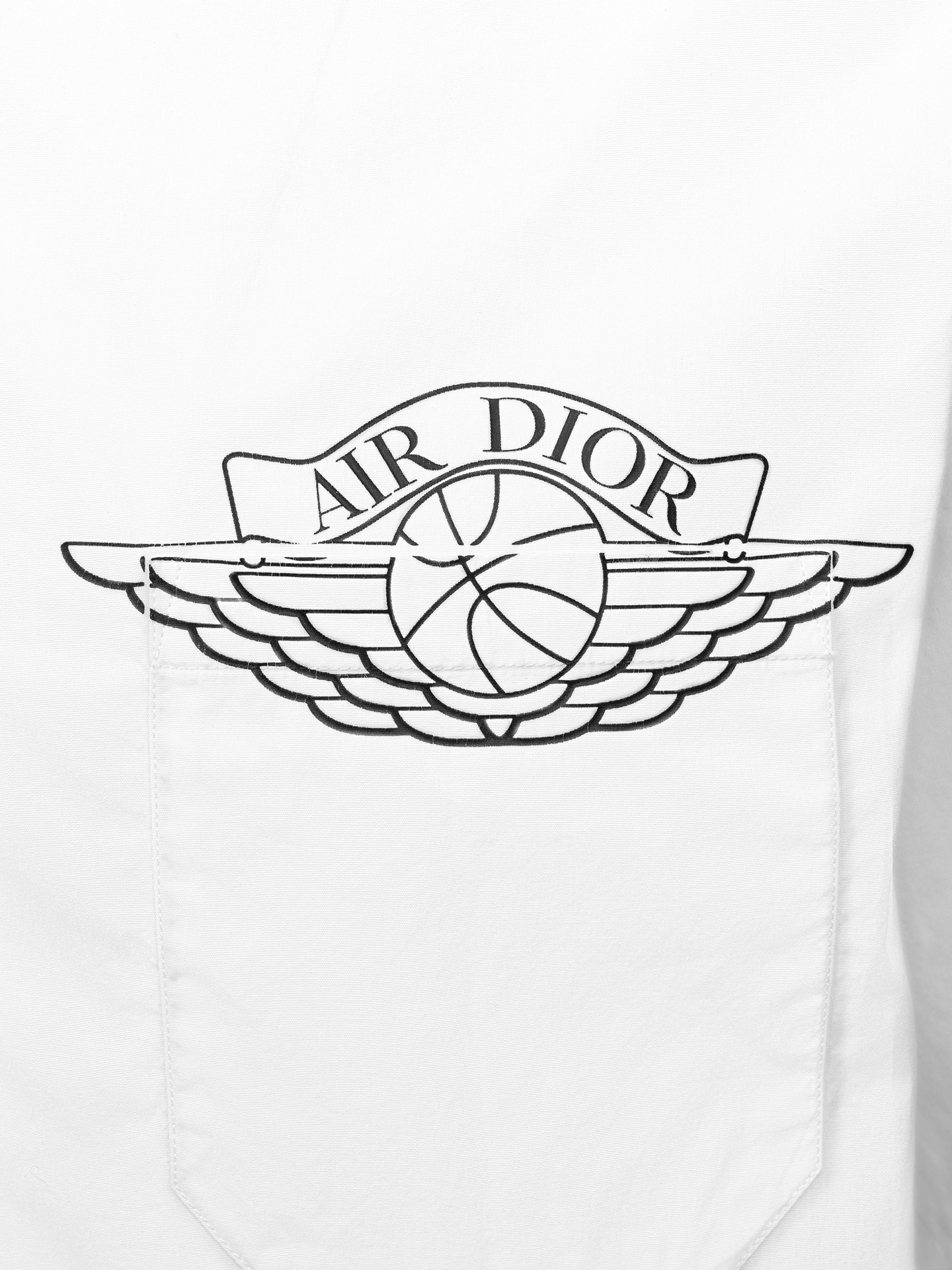 Dior Dior x Air Jordan logo white shirt Size US XXS / EU 40 - 3 Thumbnail