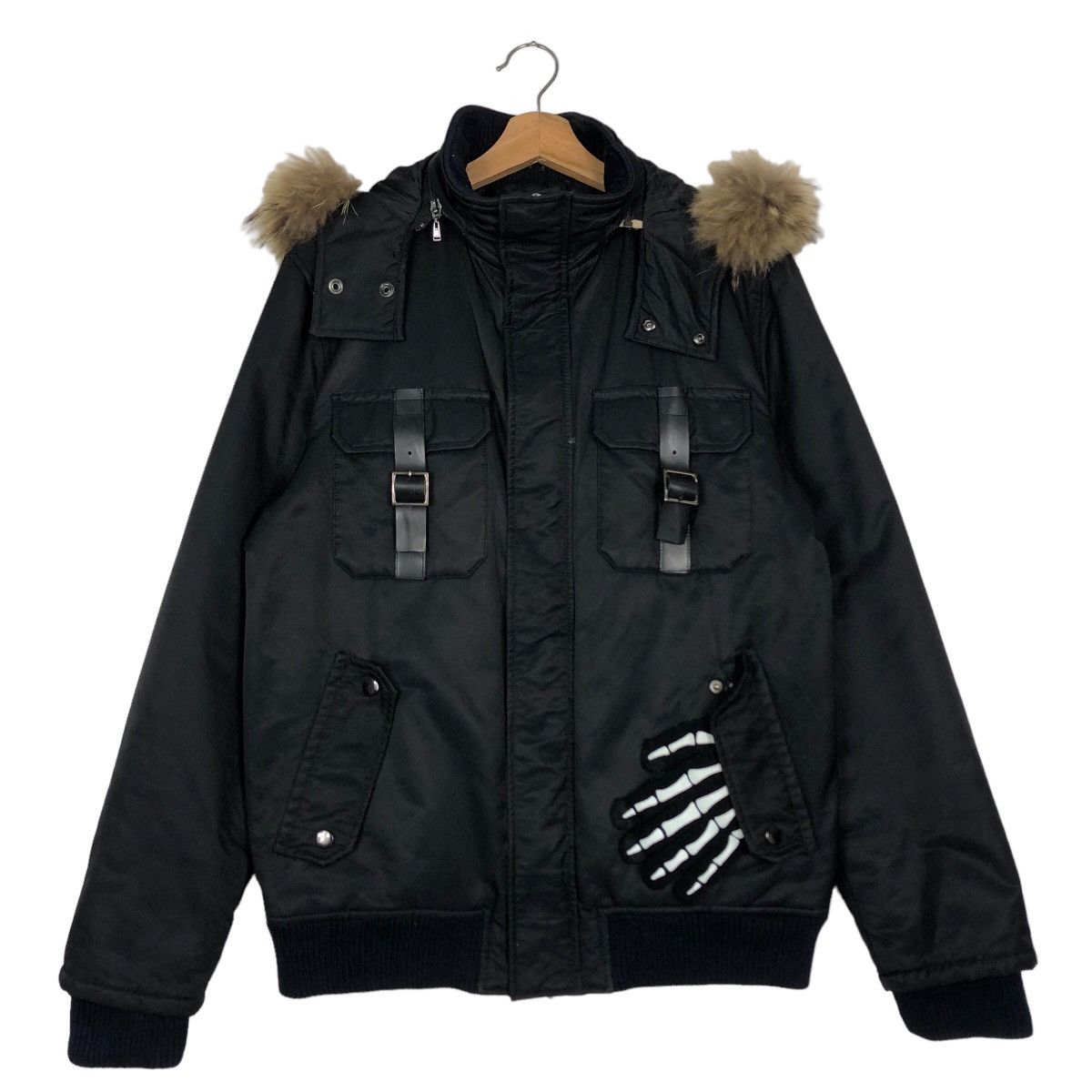 Comme Ca Ism 🔥Comme Ca Ism Japan Bomber Bondage Design Mink Fur Hoodie Size US M / EU 48-50 / 2 - 2 Thumbnail