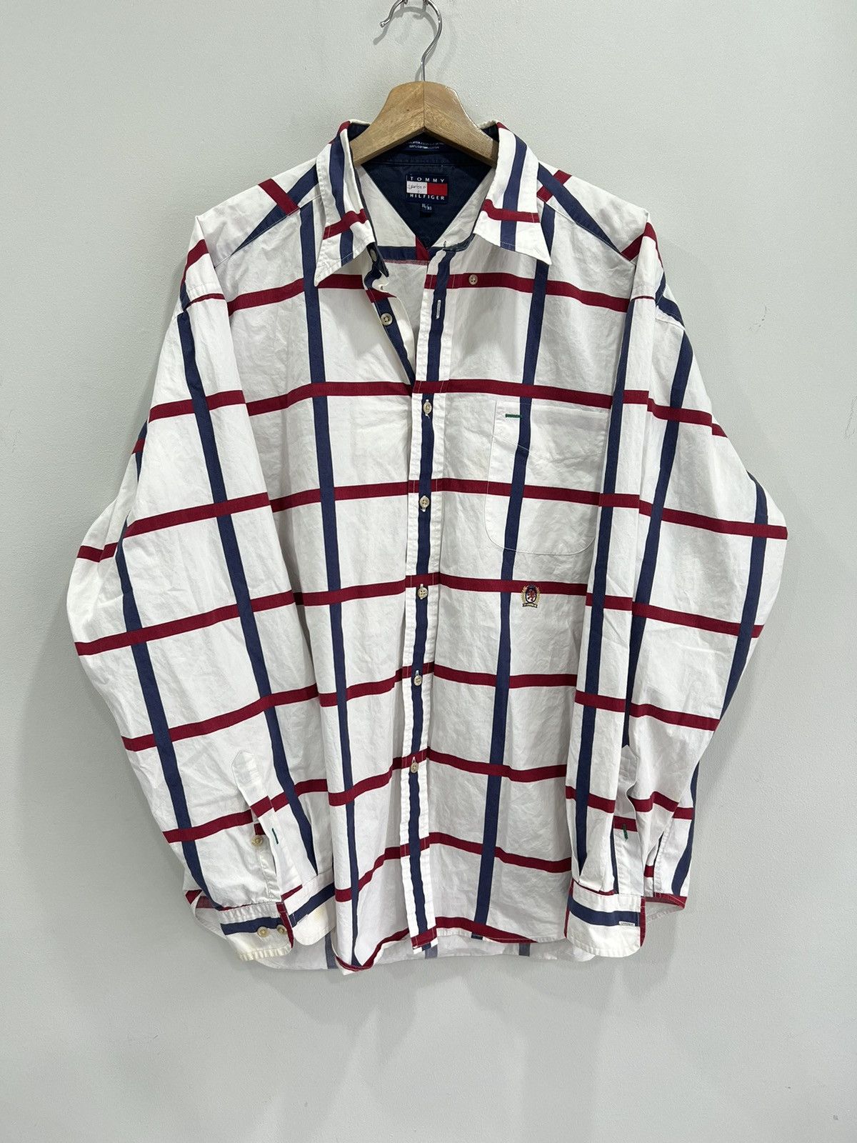 Vintage 90s Tommy Hilfiger Striped Button Up Shirt