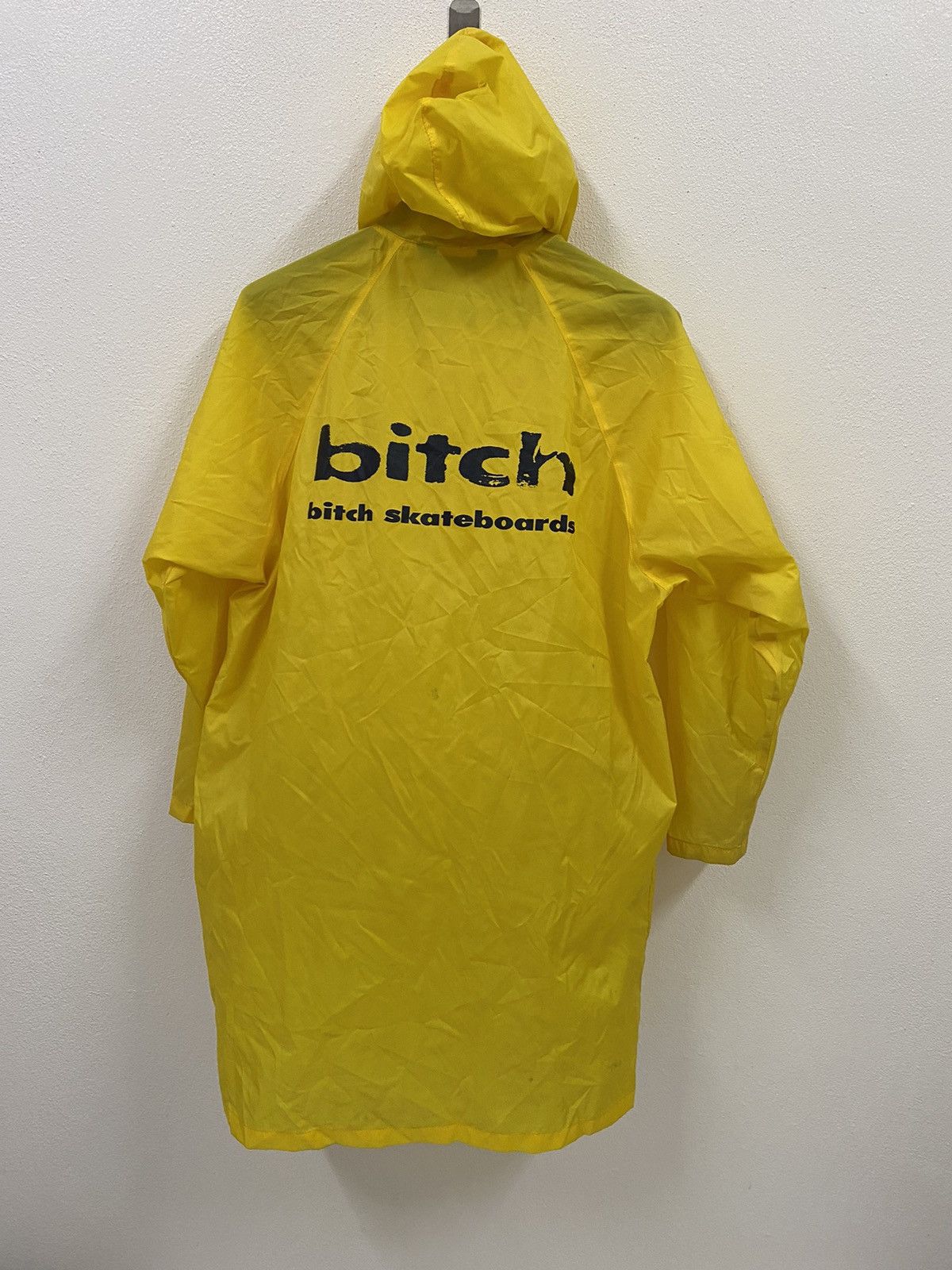 Vintage Vtg Bitch Skateboard Light Jacket - Yellow Size US L / EU 52-54 / 3 - 1 Thumbnail